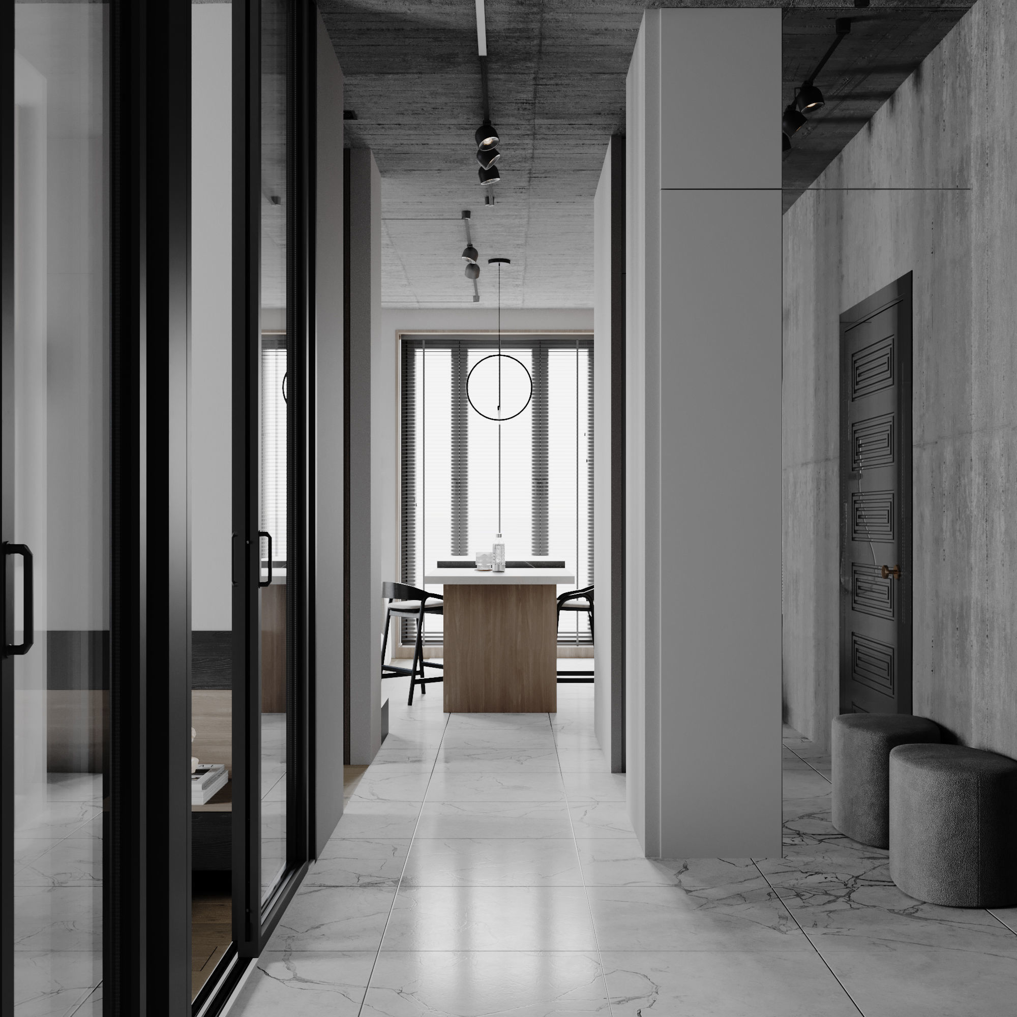 Cozy Apartment Low-poly 3D model_6