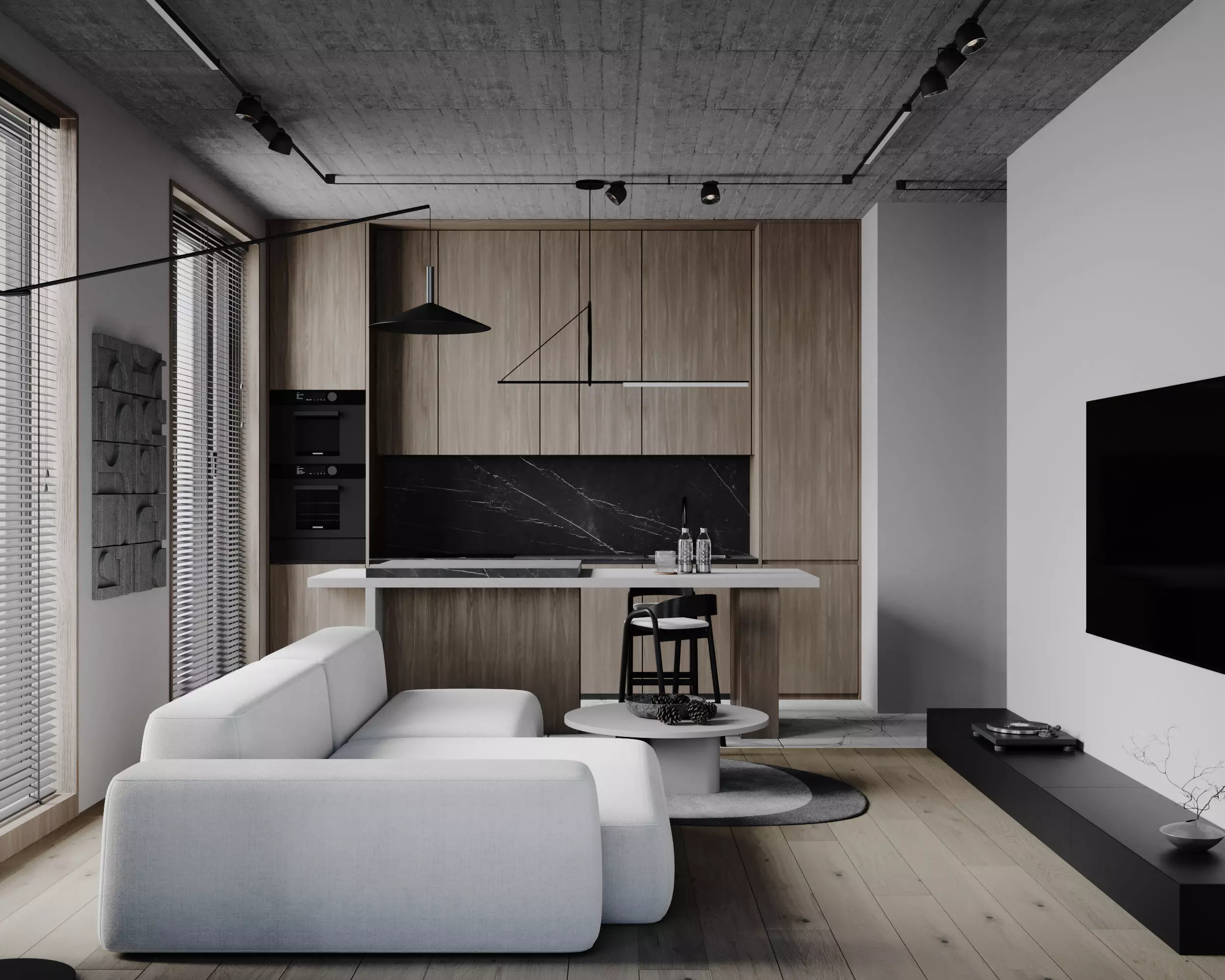 Cozy Apartment Low-poly 3D model_0