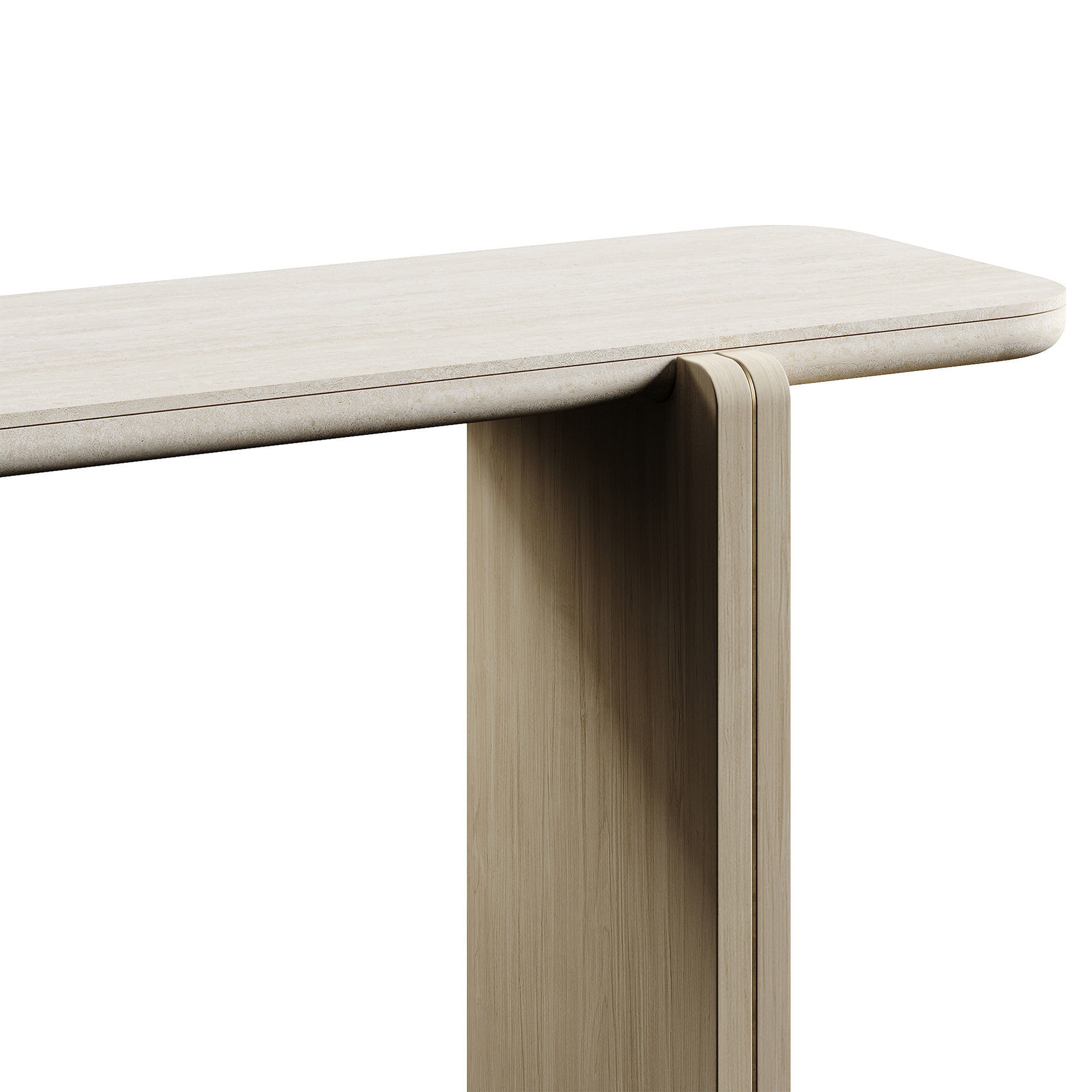 ROSIE TRAVERTINO V2 LuxLucia Casa Console 3D model_2