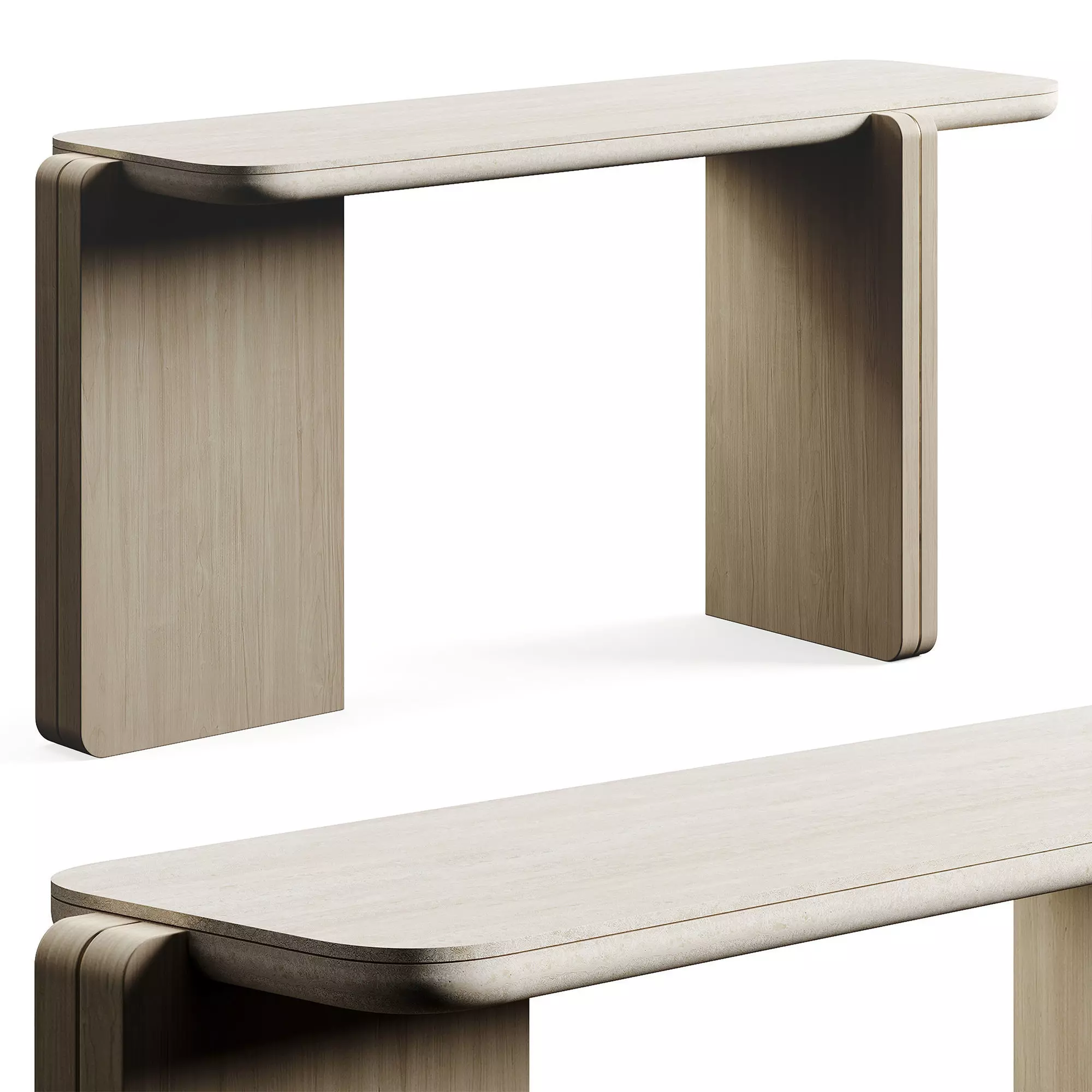 ROSIE TRAVERTINO V2 LuxLucia Casa Console 3D model_0