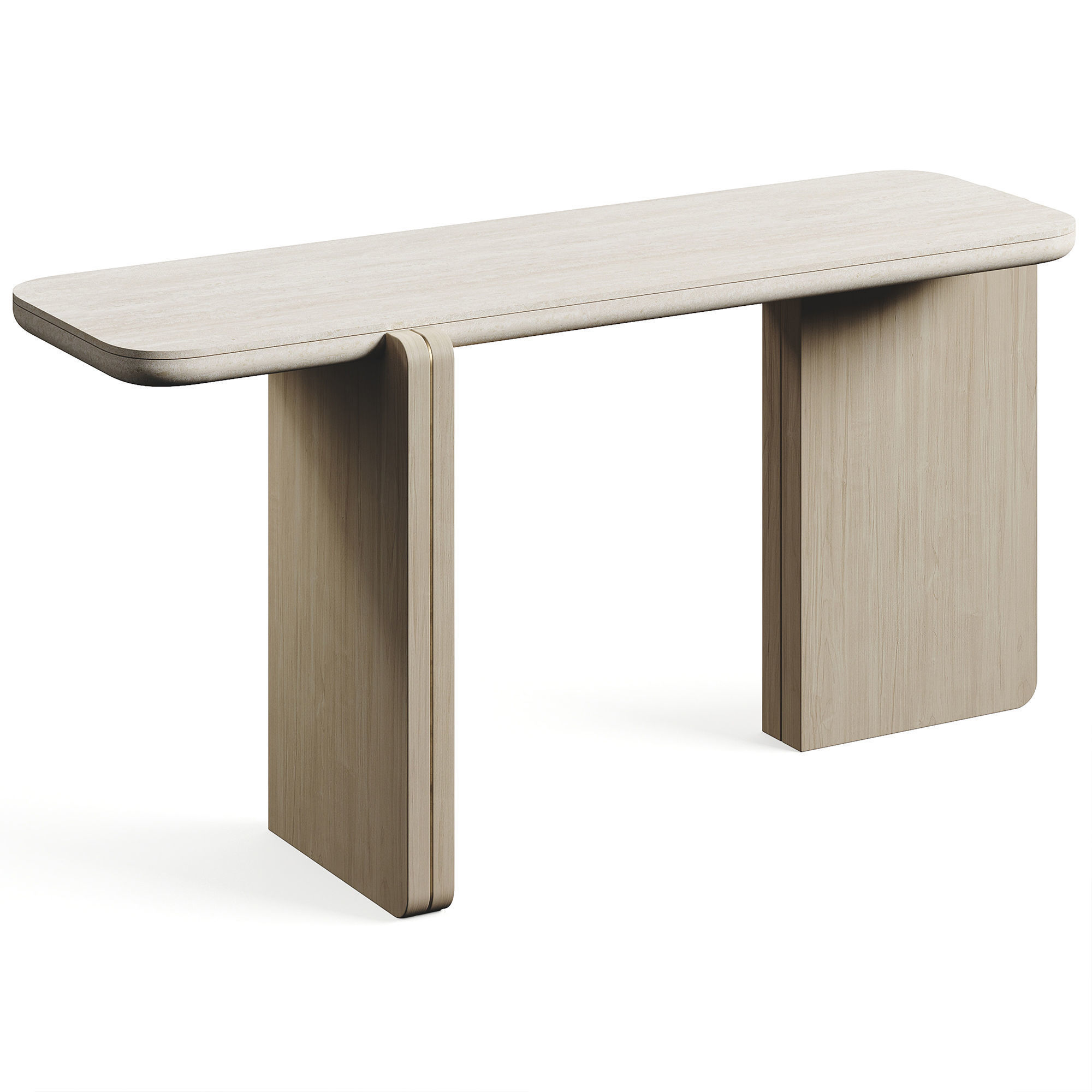 ROSIE TRAVERTINO V2 LuxLucia Casa Console 3D model_4