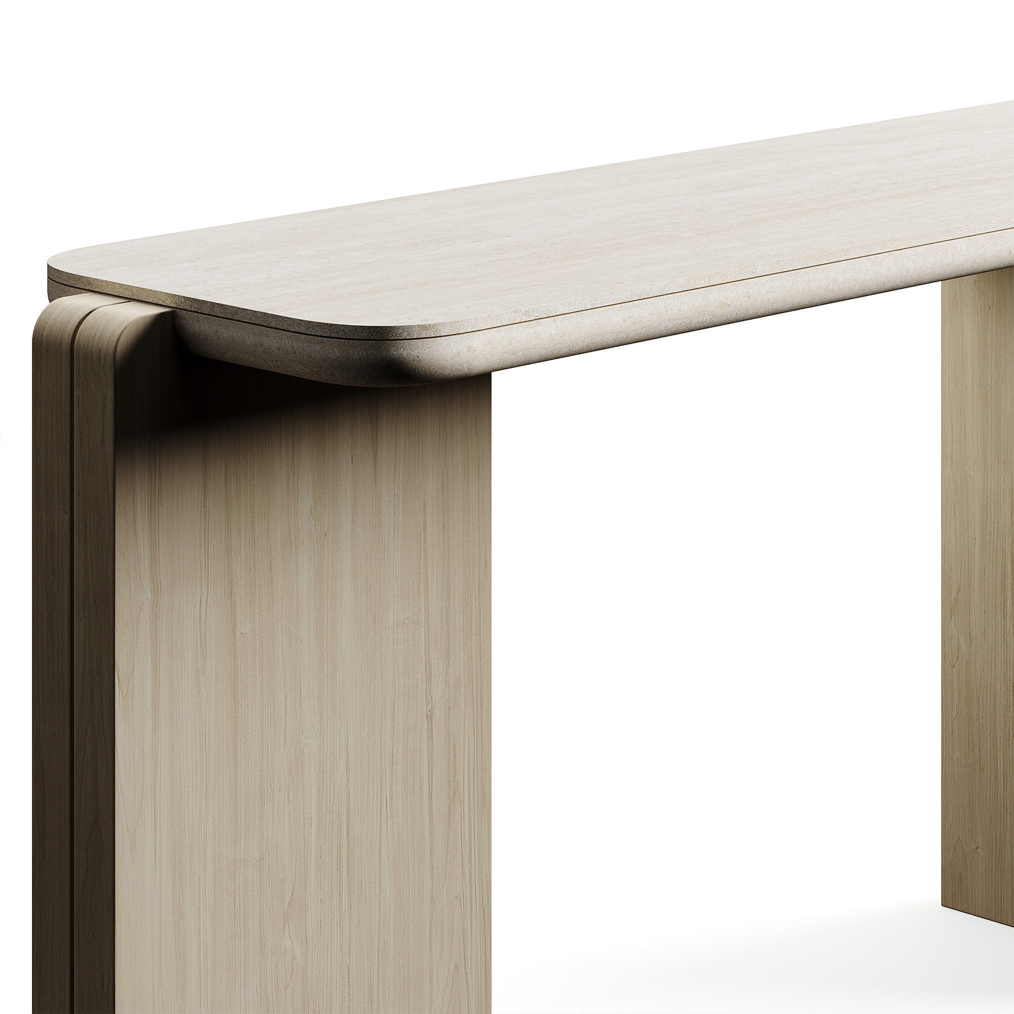 ROSIE TRAVERTINO V2 LuxLucia Casa Console 3D model_3