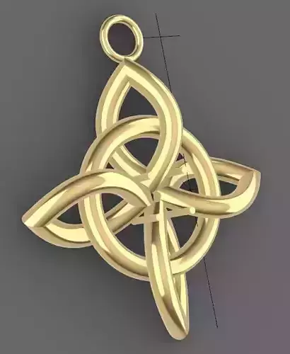 Dije nudo cuaternario celta Irlandes