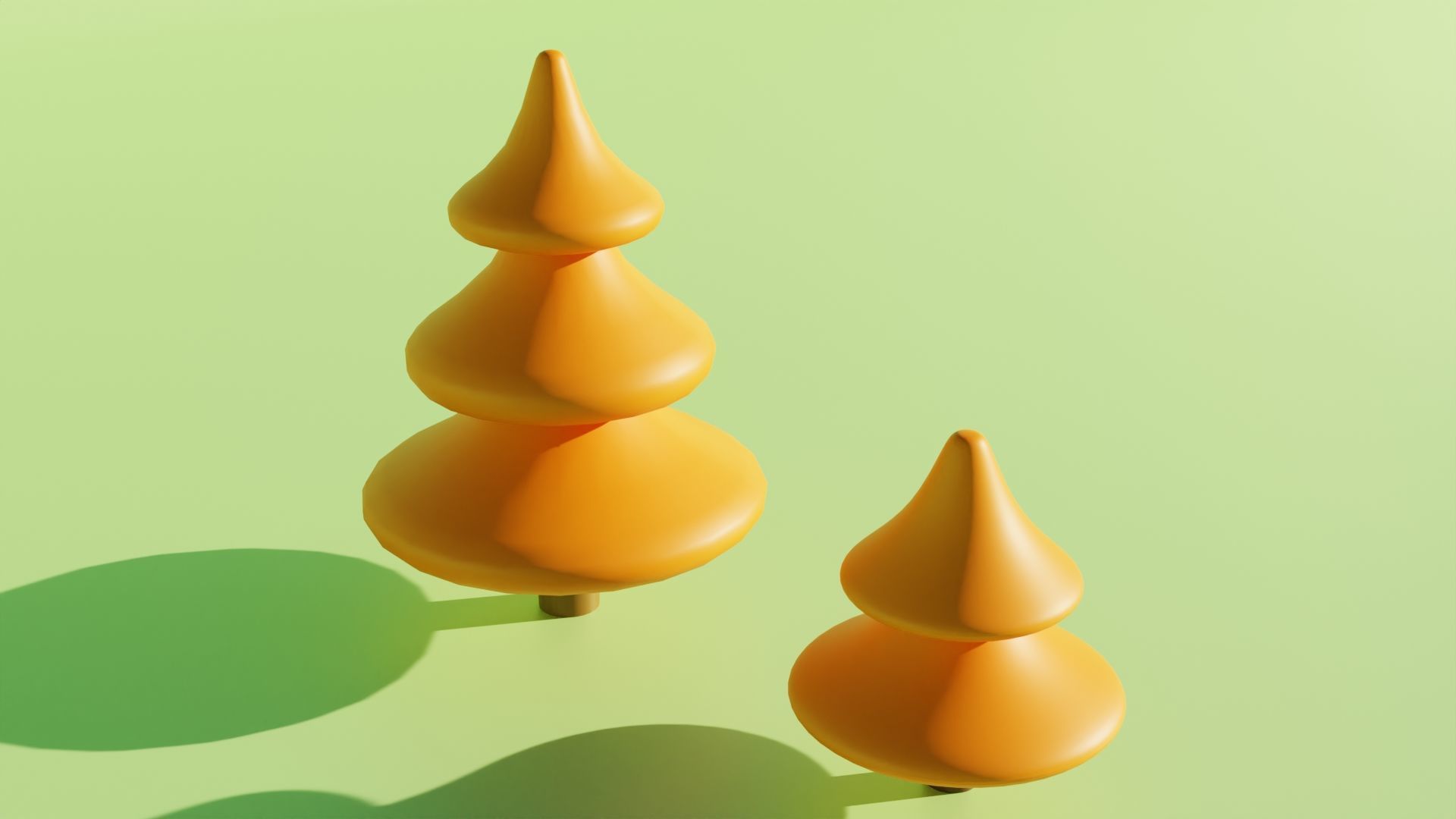 Toon Tree Pack Low-poly 3D model_6