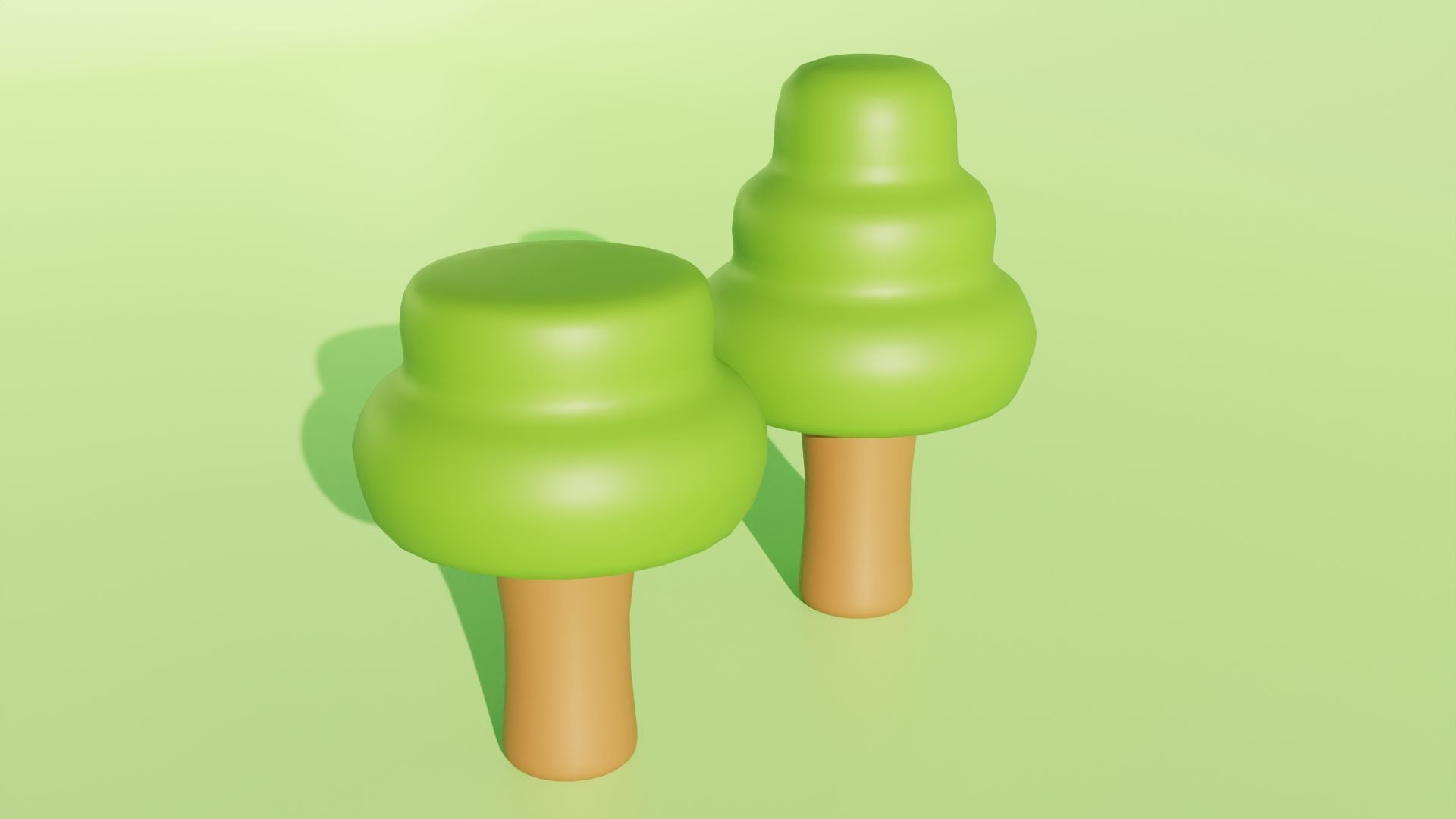 Toon Tree Pack Low-poly 3D model_13
