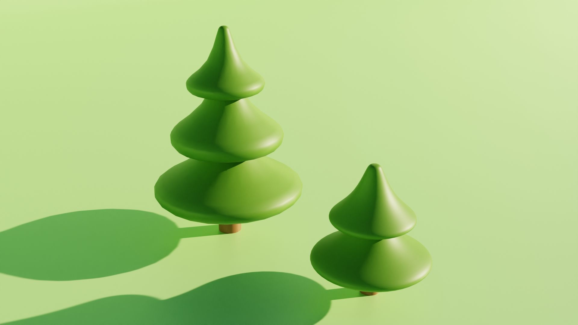 Toon Tree Pack Low-poly 3D model_5