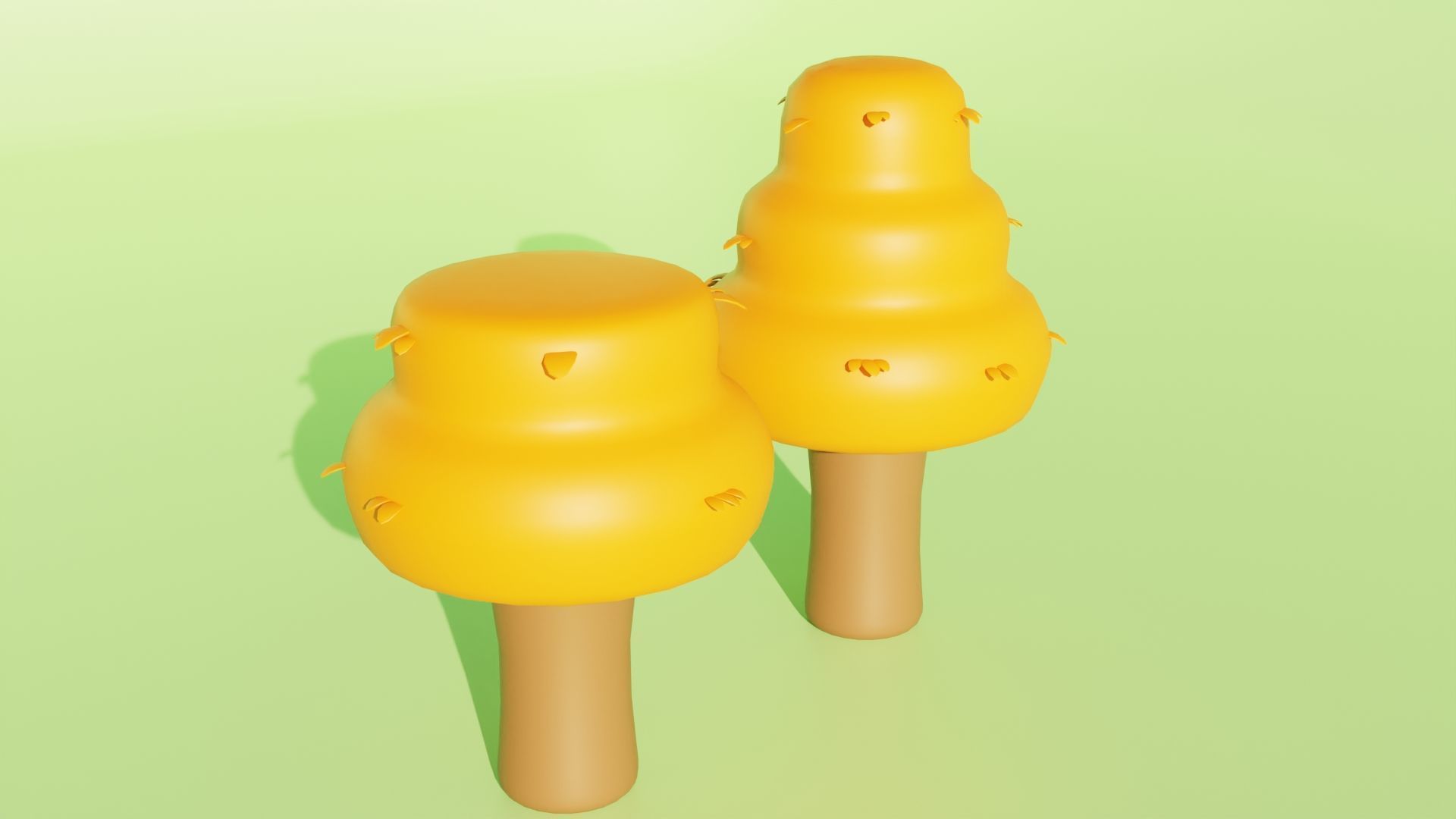 Toon Tree Pack Low-poly 3D model_15