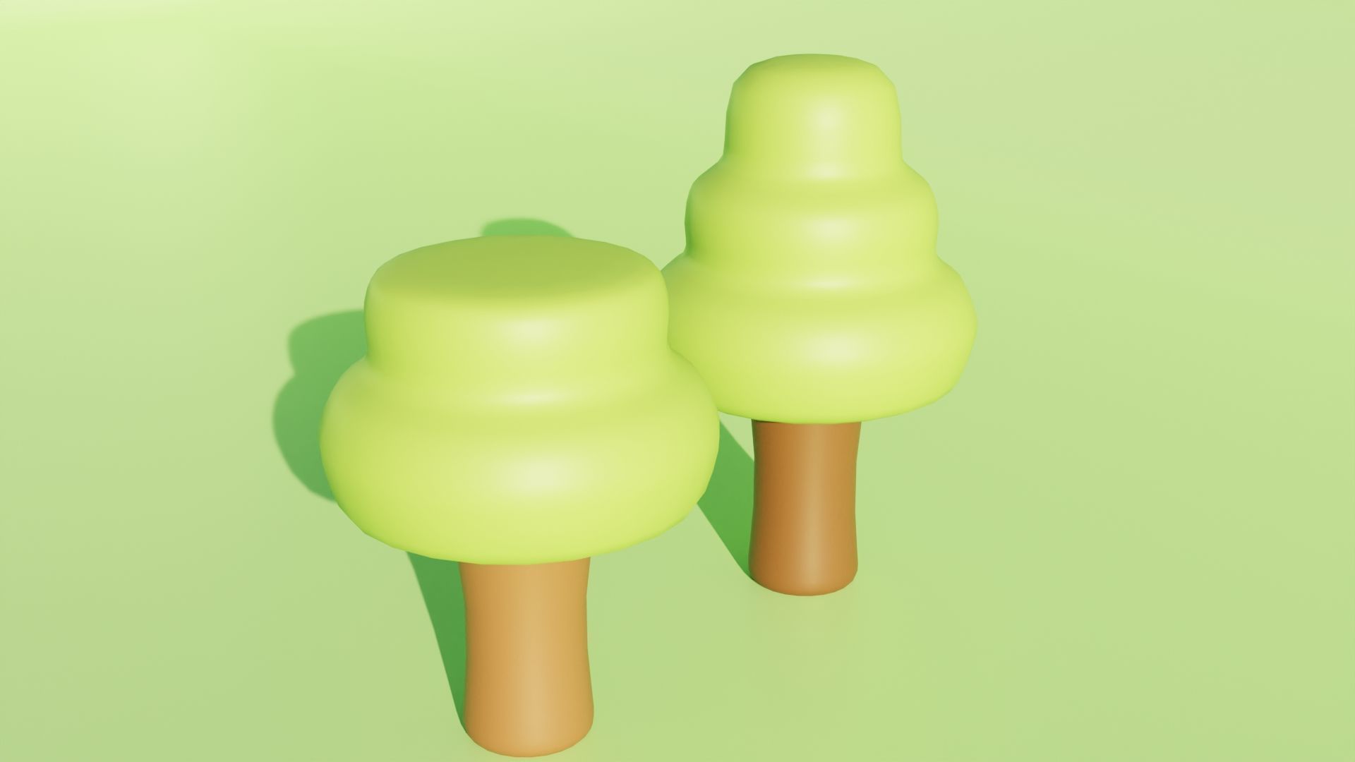 Toon Tree Pack Low-poly 3D model_11