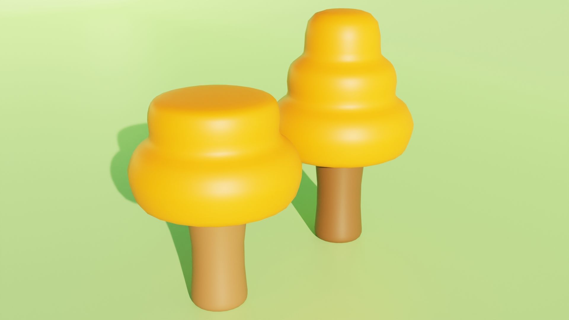 Toon Tree Pack Low-poly 3D model_12