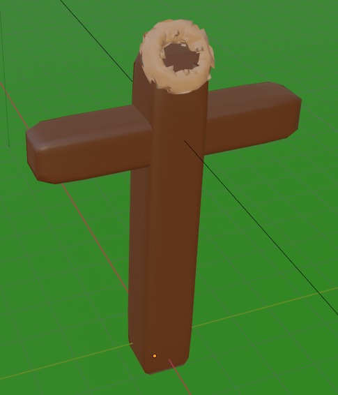 Jesus cross with the holy bible 3D model_1