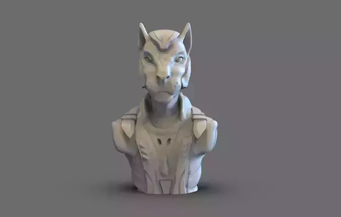 Spacecat bust