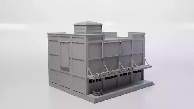 Model Railway - HO Scale Badguy Warehouse - Variations - Detail