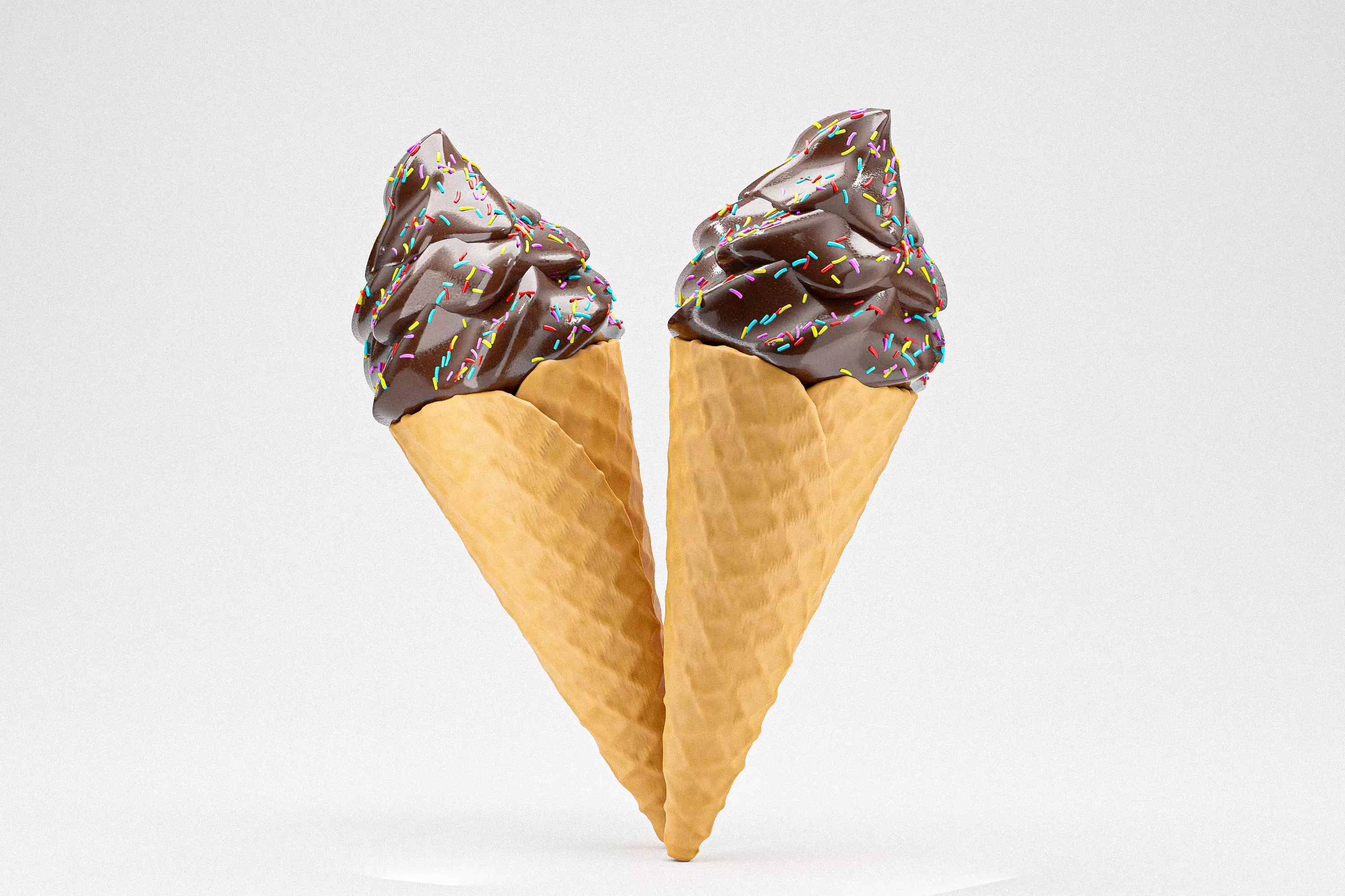 Ice Cream Cone 05 3D model_0