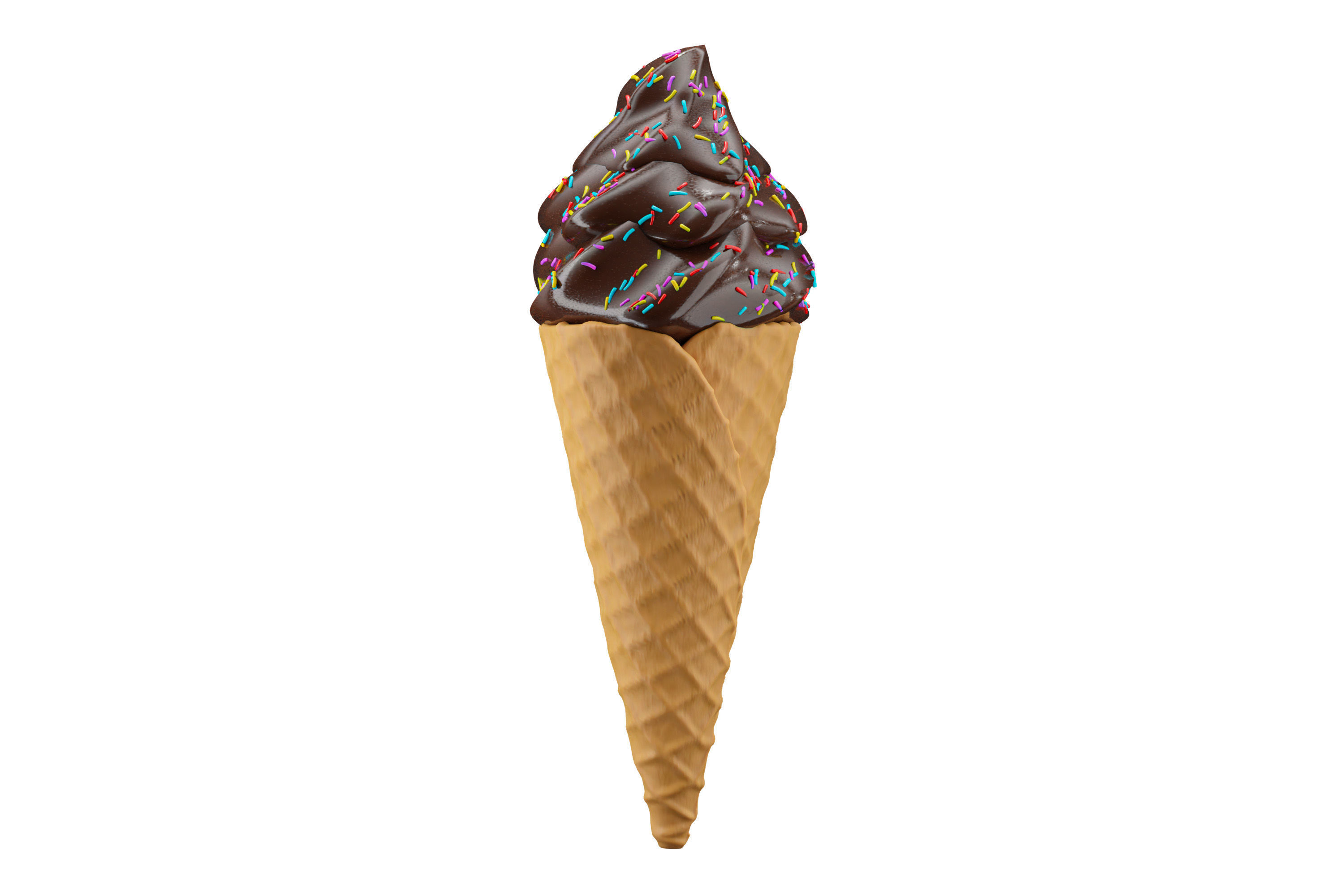 Ice Cream Cone 05 3D model_2