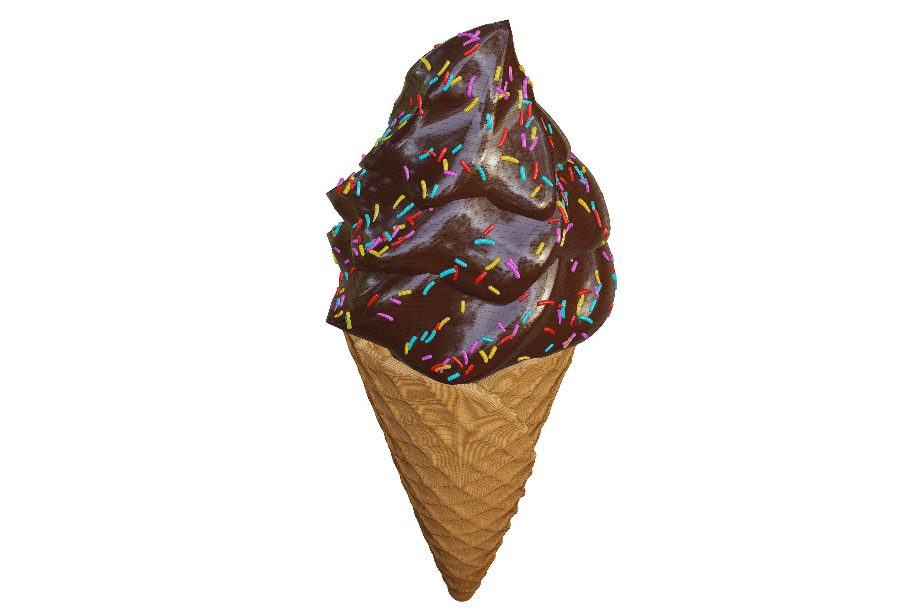 Ice Cream Cone 05 3D model_7