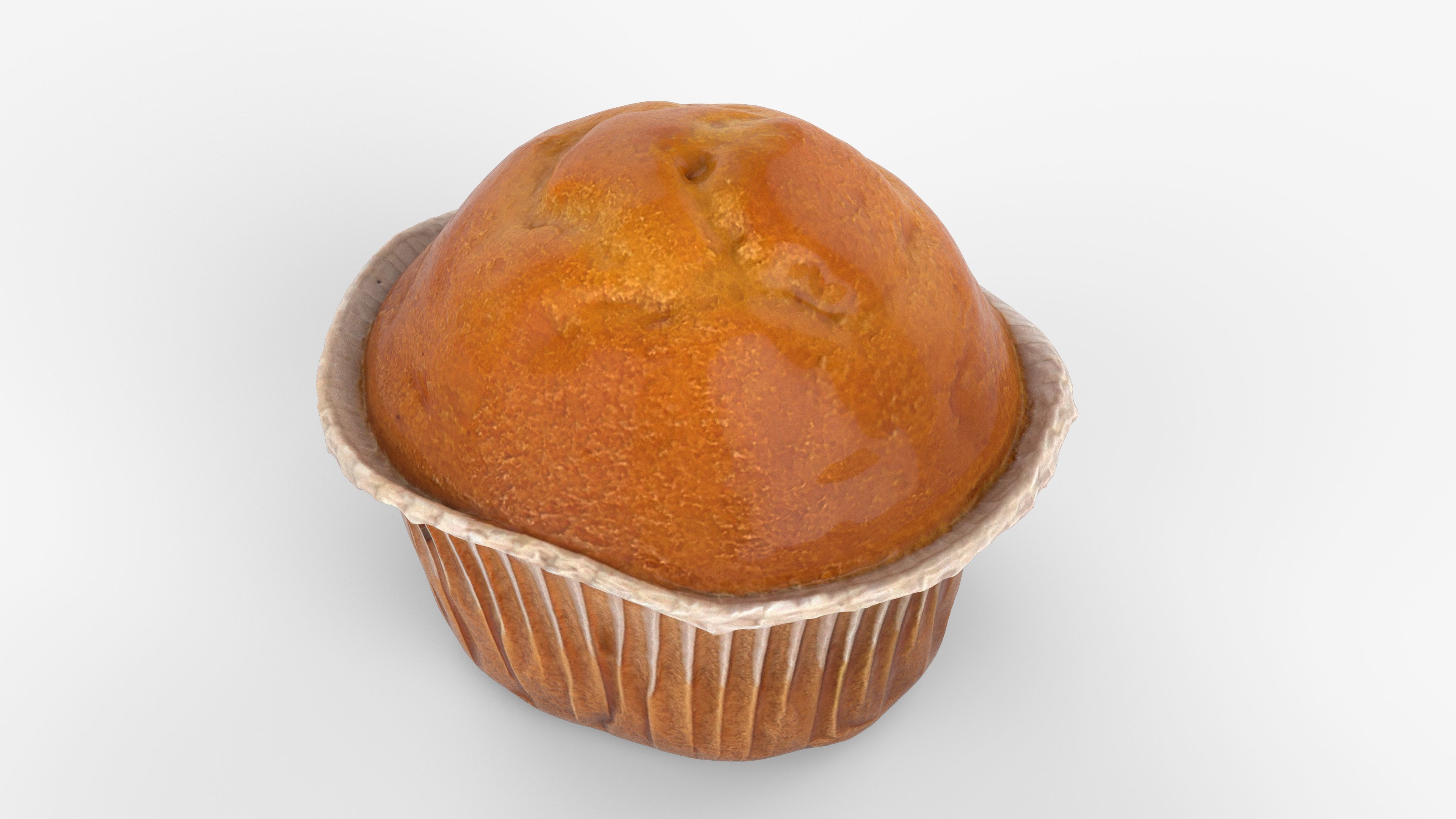 Photorealistic 3D scan of cupcakes muffin Low-poly 3D model_12