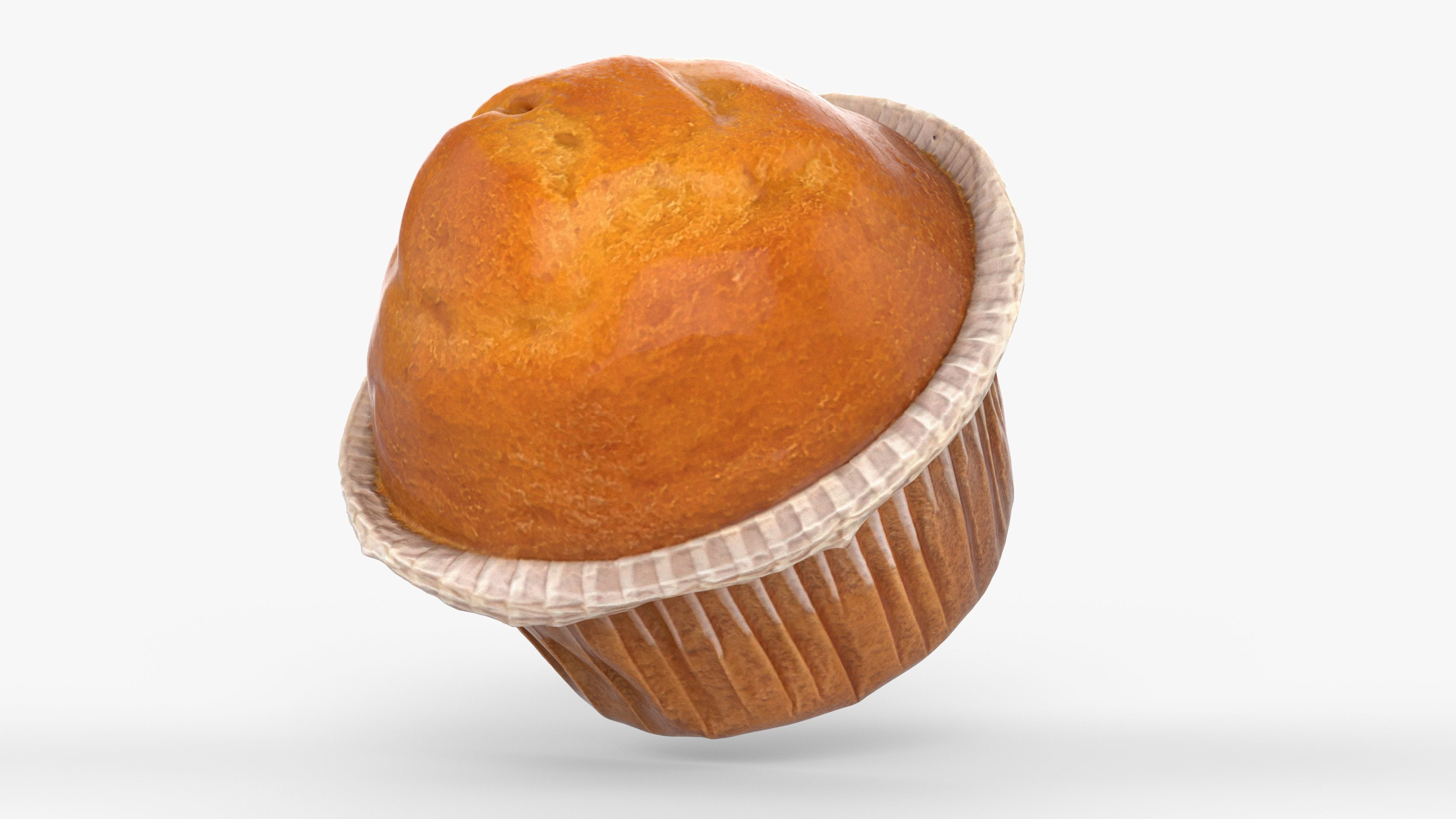 Photorealistic 3D scan of cupcakes muffin Low-poly 3D model_14