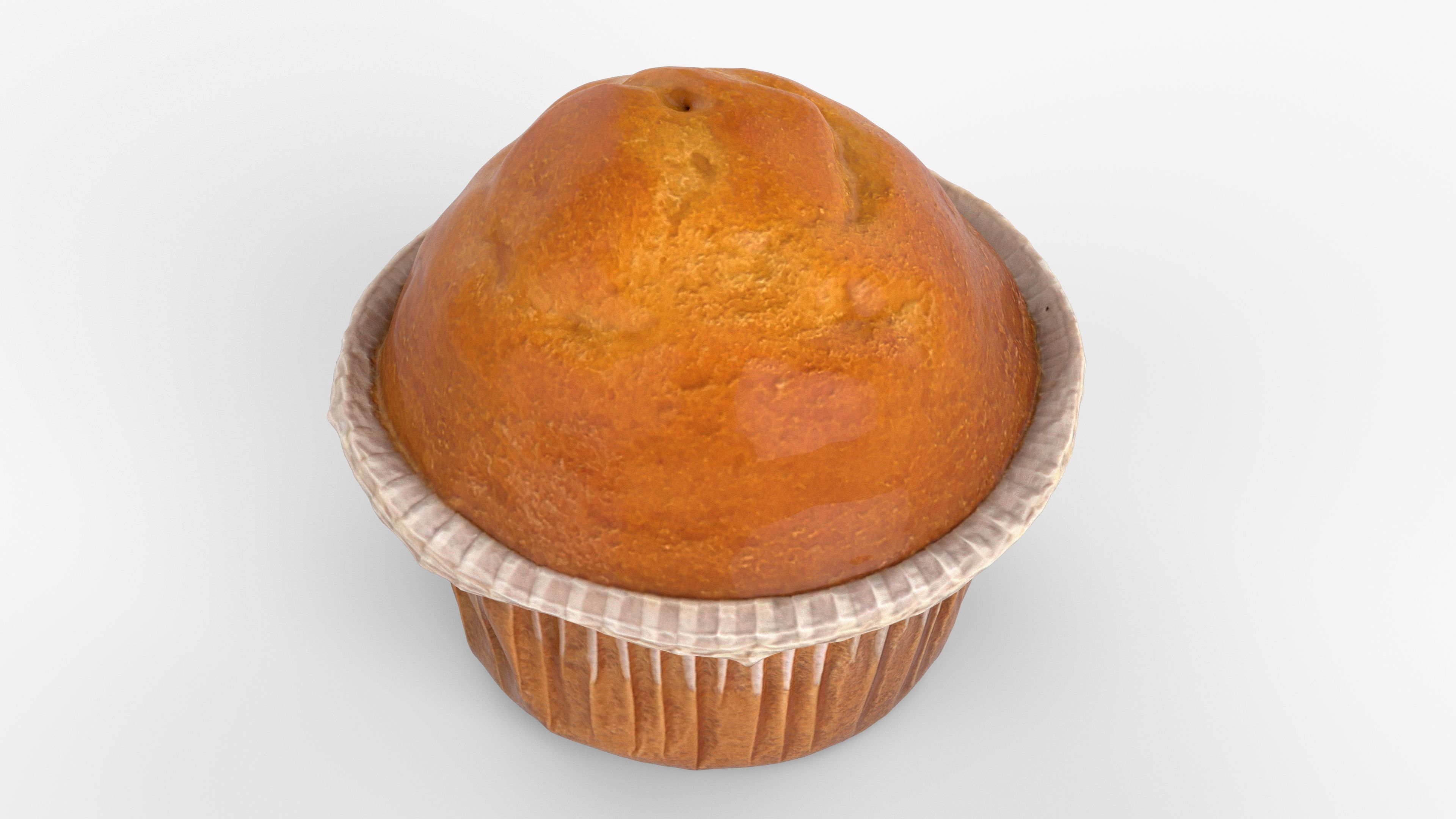 Photorealistic 3D scan of cupcakes muffin Low-poly 3D model_9