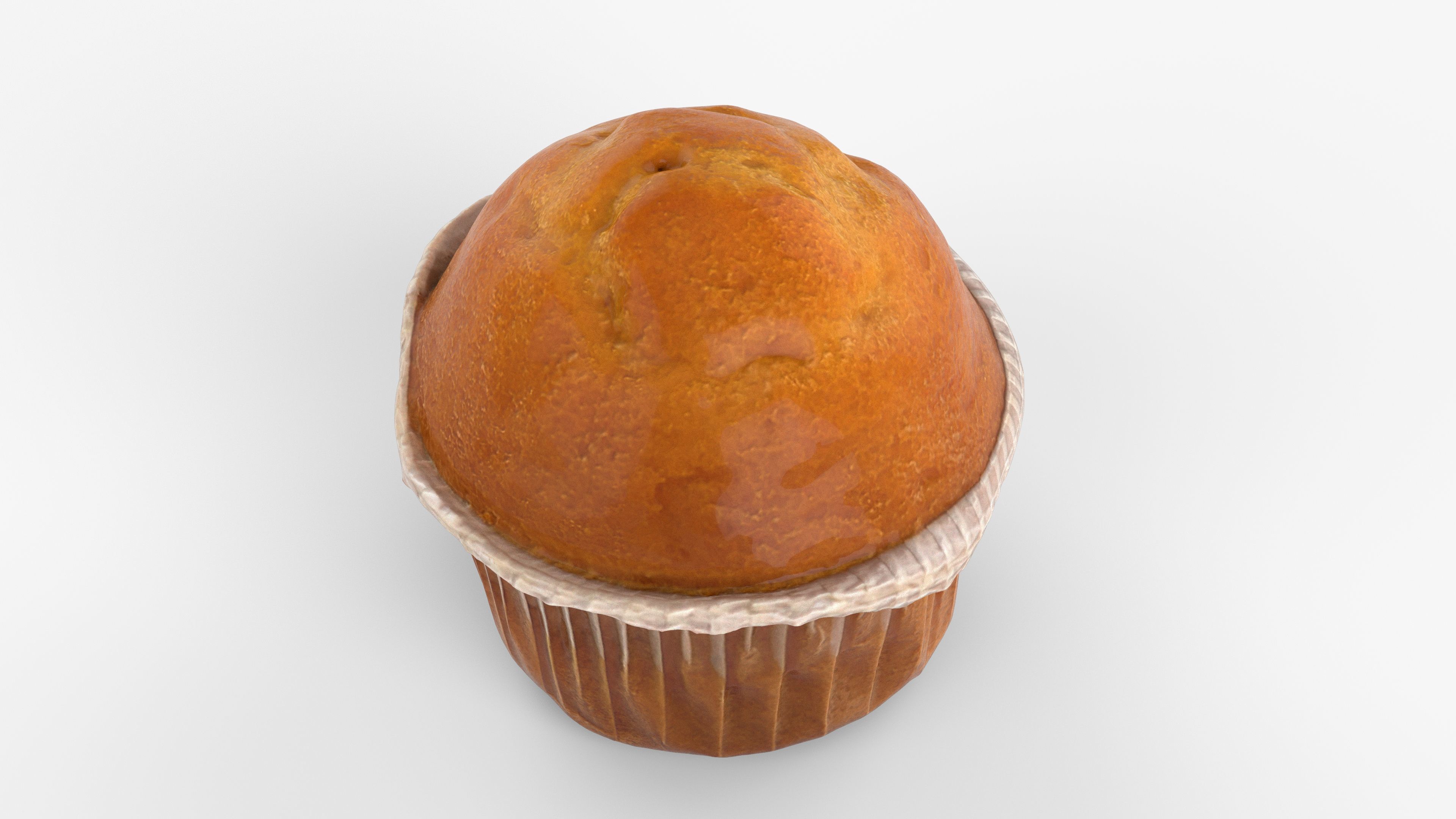 Photorealistic 3D scan of cupcakes muffin Low-poly 3D model_11