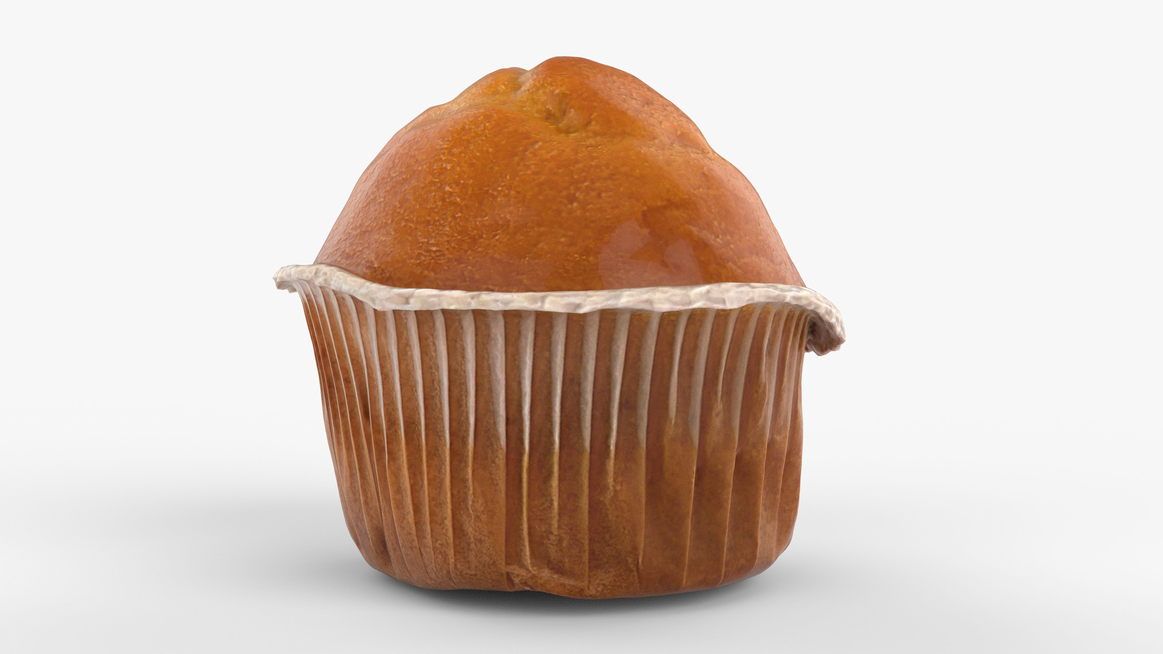 Photorealistic 3D scan of cupcakes muffin Low-poly 3D model_5