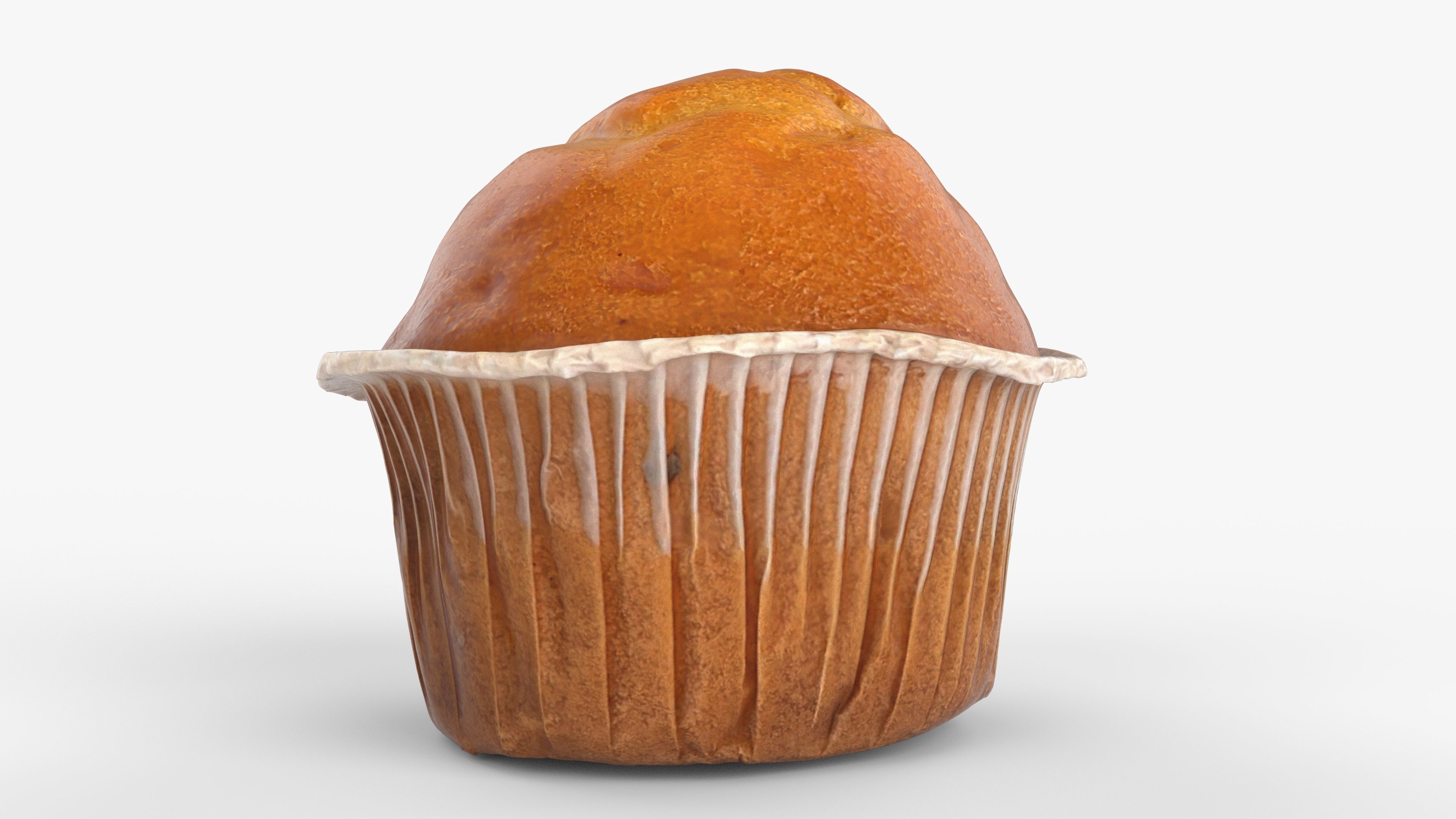 Photorealistic 3D scan of cupcakes muffin Low-poly 3D model_6