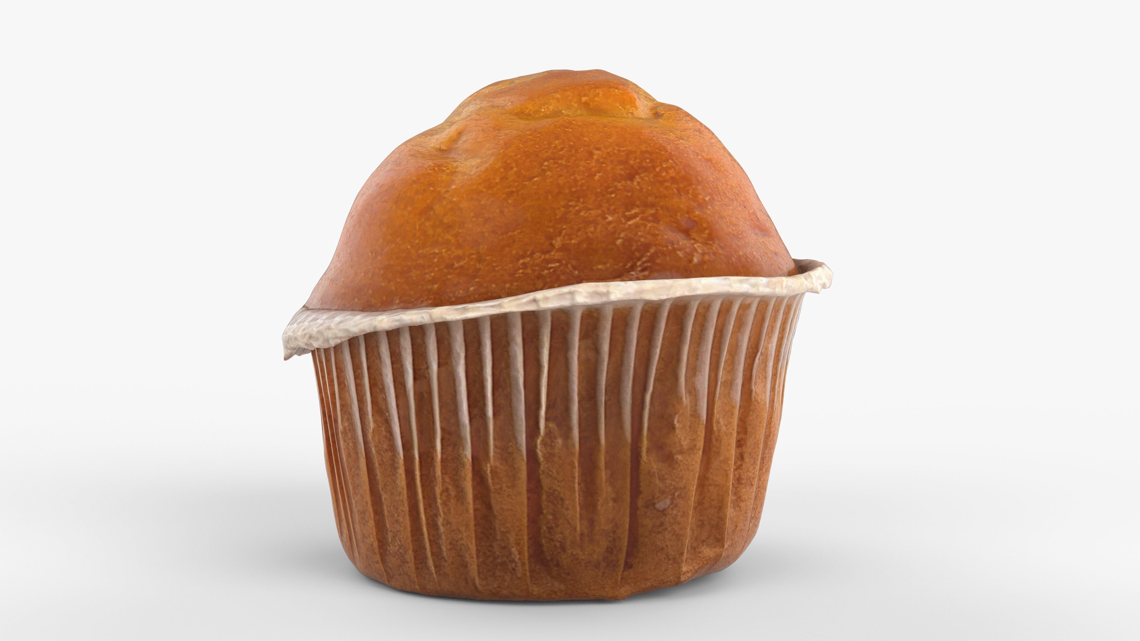 Photorealistic 3D scan of cupcakes muffin Low-poly 3D model_8