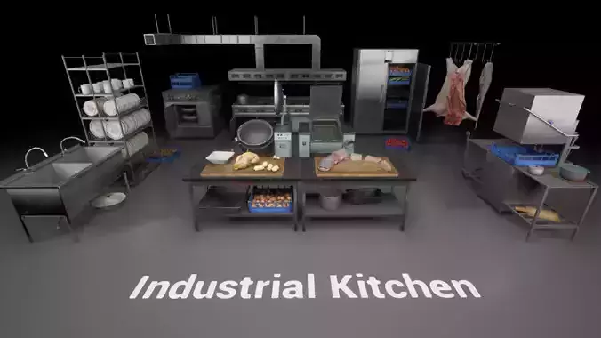Post Soviet Industrial Kitchen  - UE5