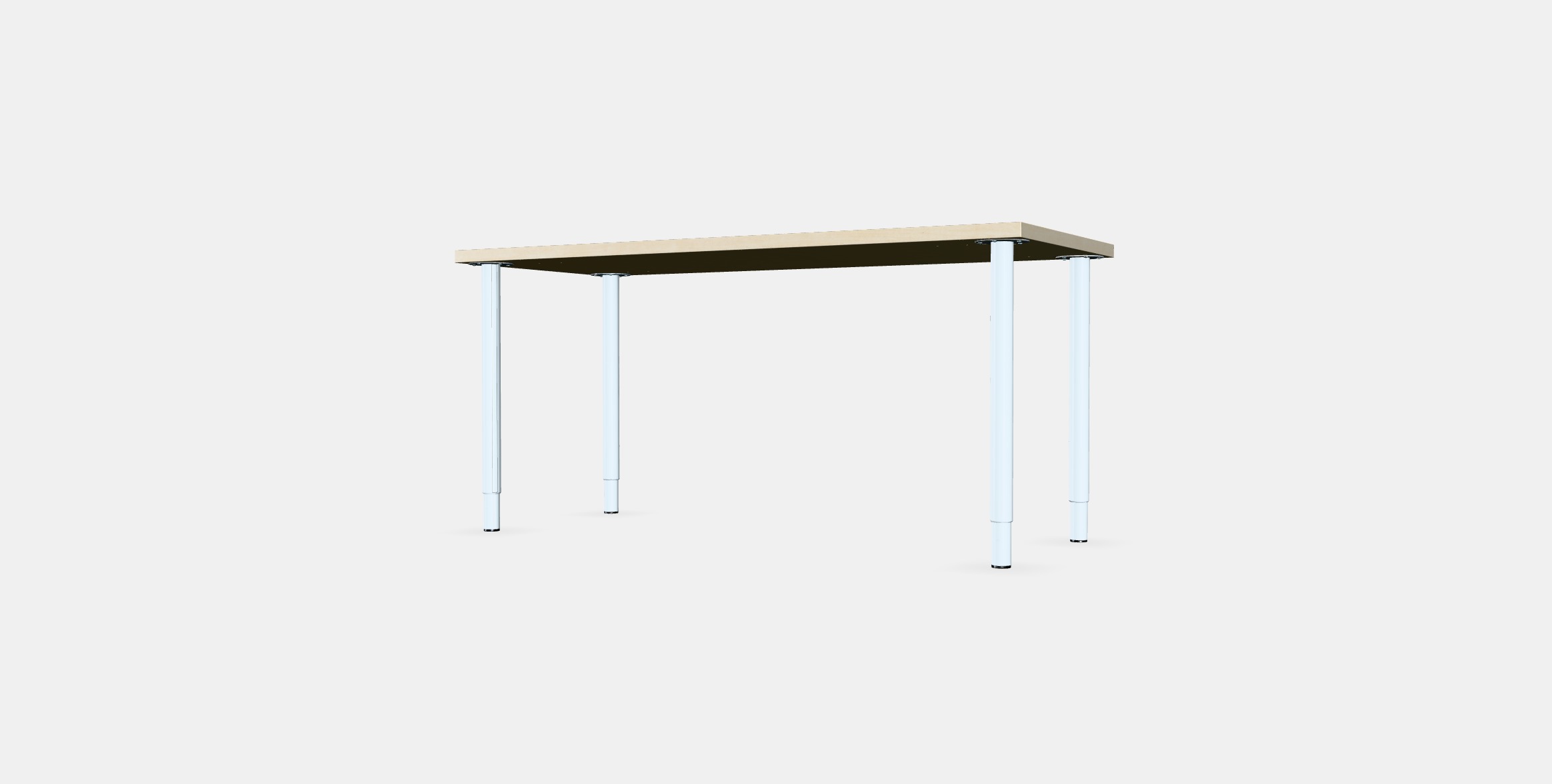 MALSKYTT - OLOV Desk 1 Low-poly 3D model_5