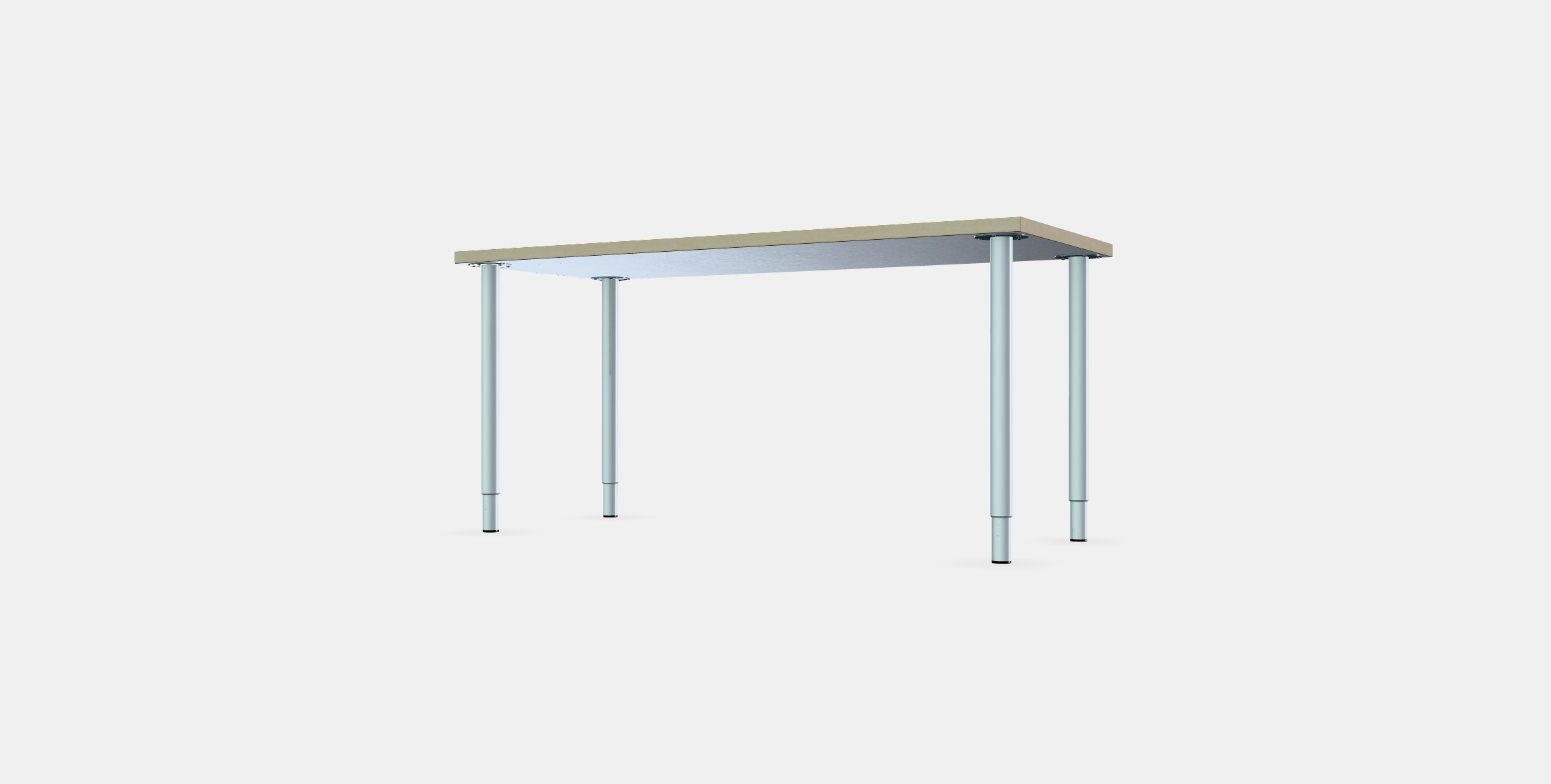 MALSKYTT - OLOV Desk 1 Low-poly 3D model_12