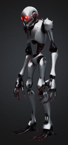 Scary robot 3D model_1