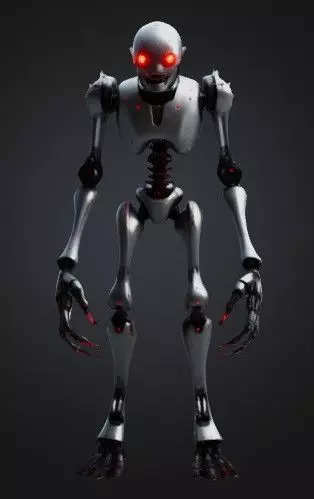 Scary robot 3D model_0