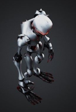 Scary robot 3D model_3