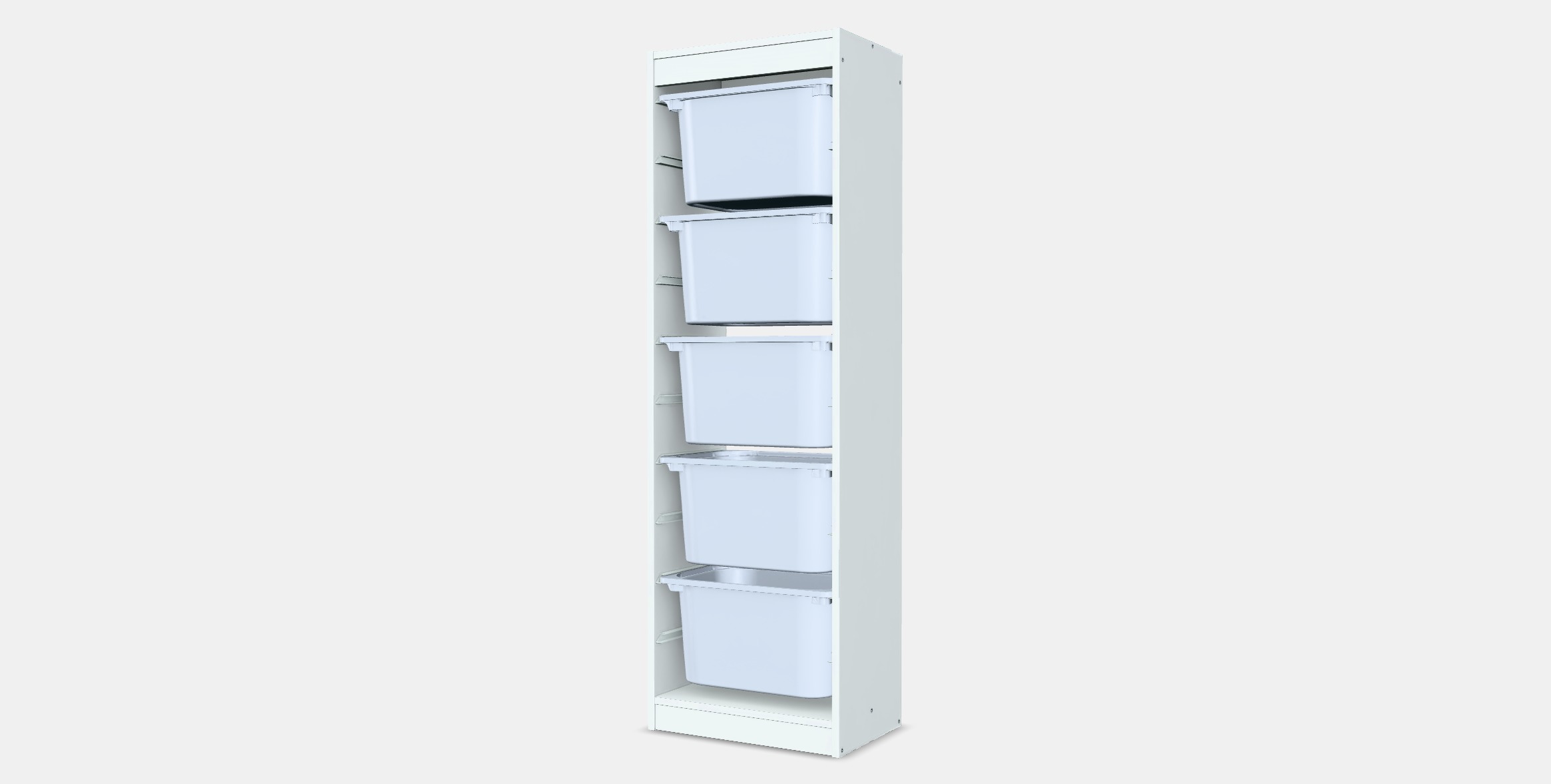 TROFAST Storage combination with boxes 40 Low-poly 3D model_6