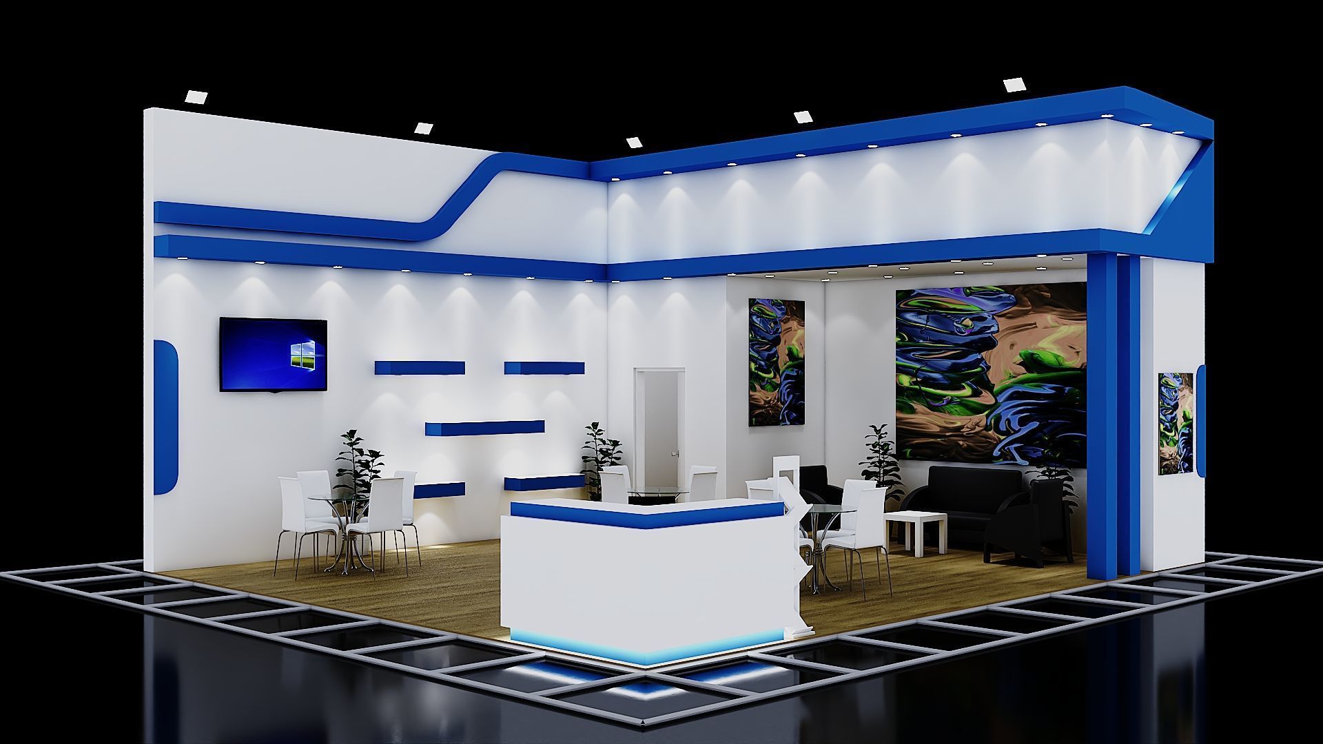 Exhibition Stand 5 3D model_1