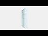 BILLY - OXBERG Bookcase with panel-glass doors 2 Low-poly 3D model_1