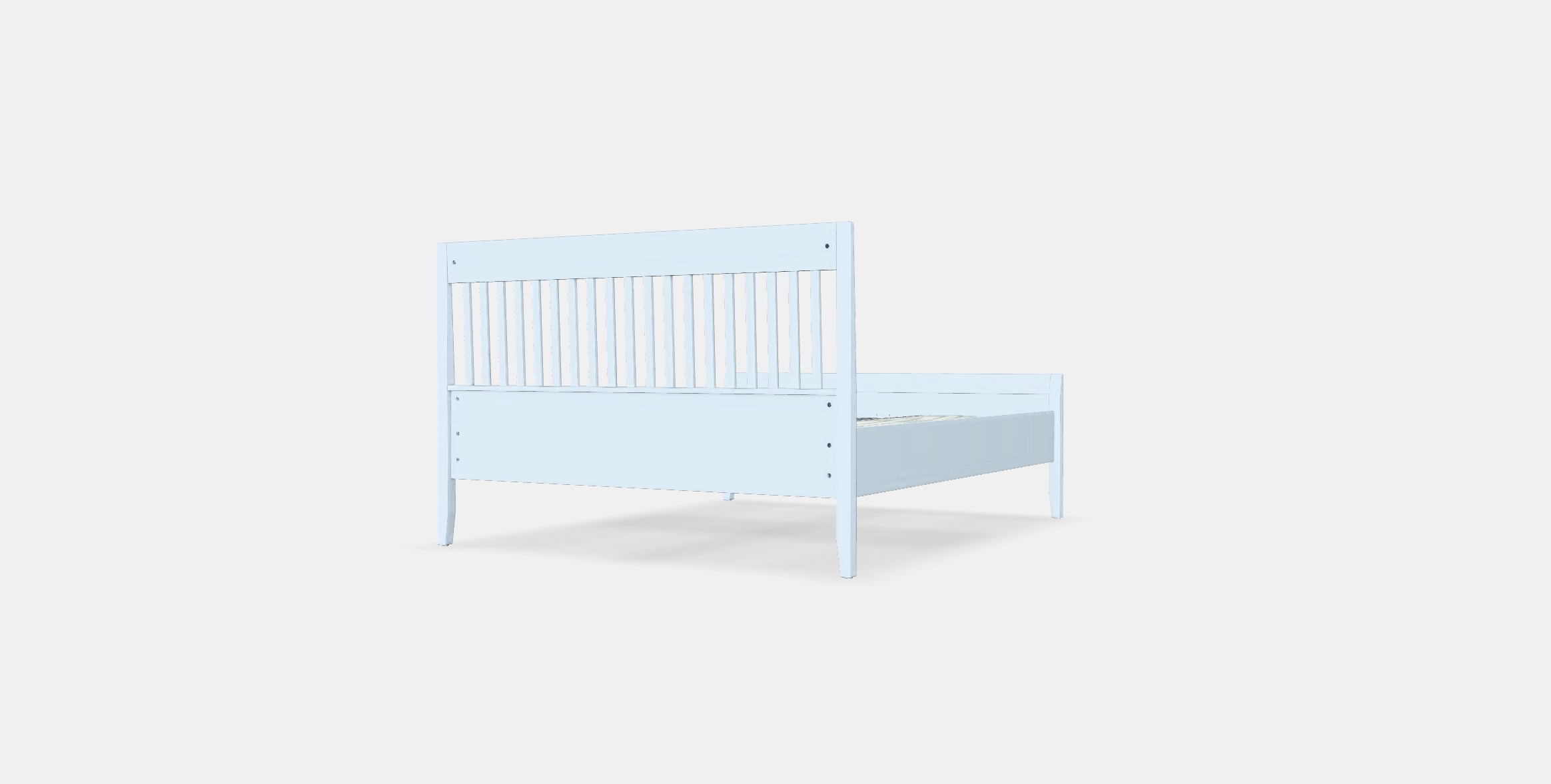IDANAS Bed frame 21 Low-poly 3D model_5