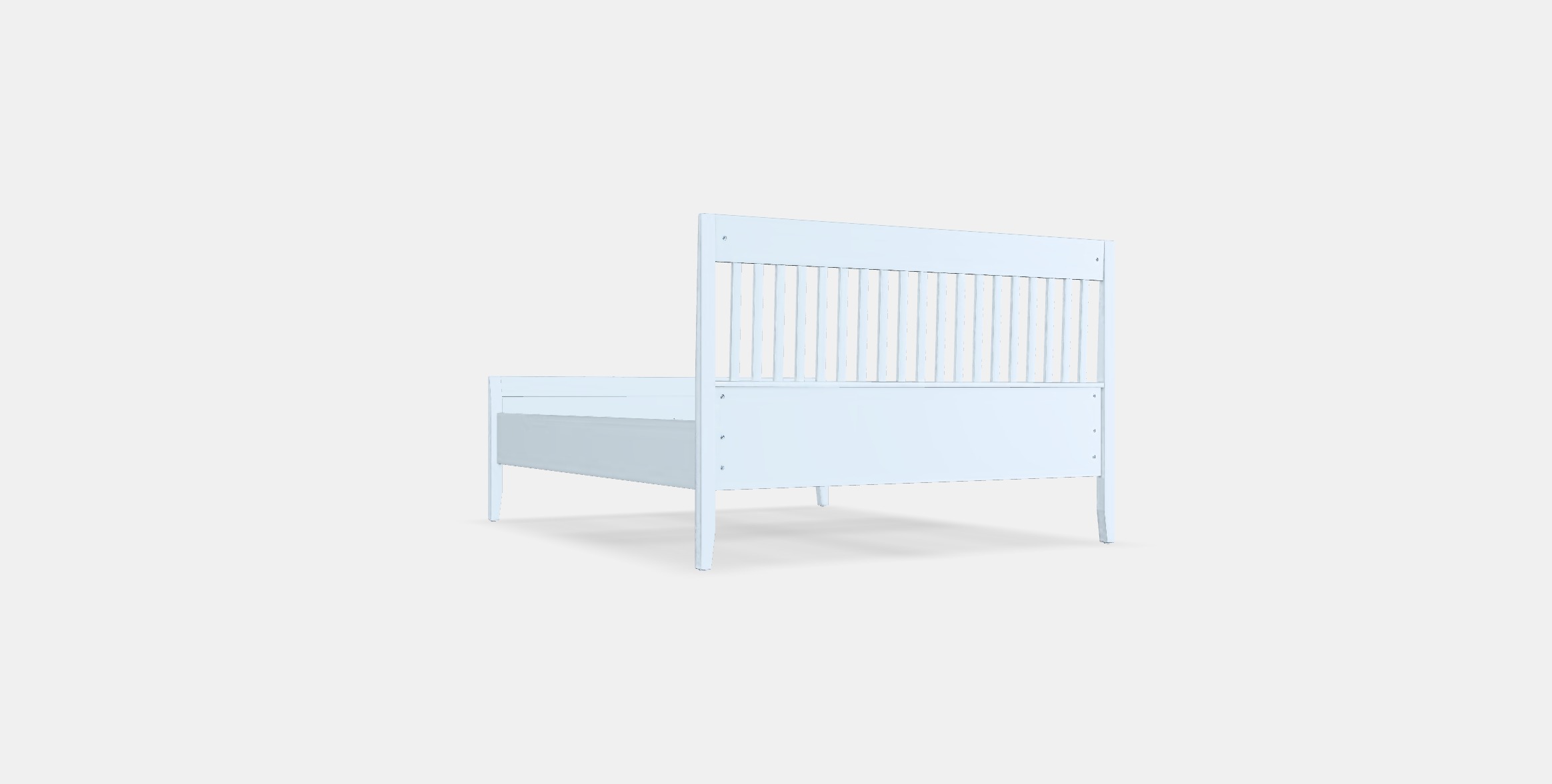 IDANAS Bed frame 21 Low-poly 3D model_16