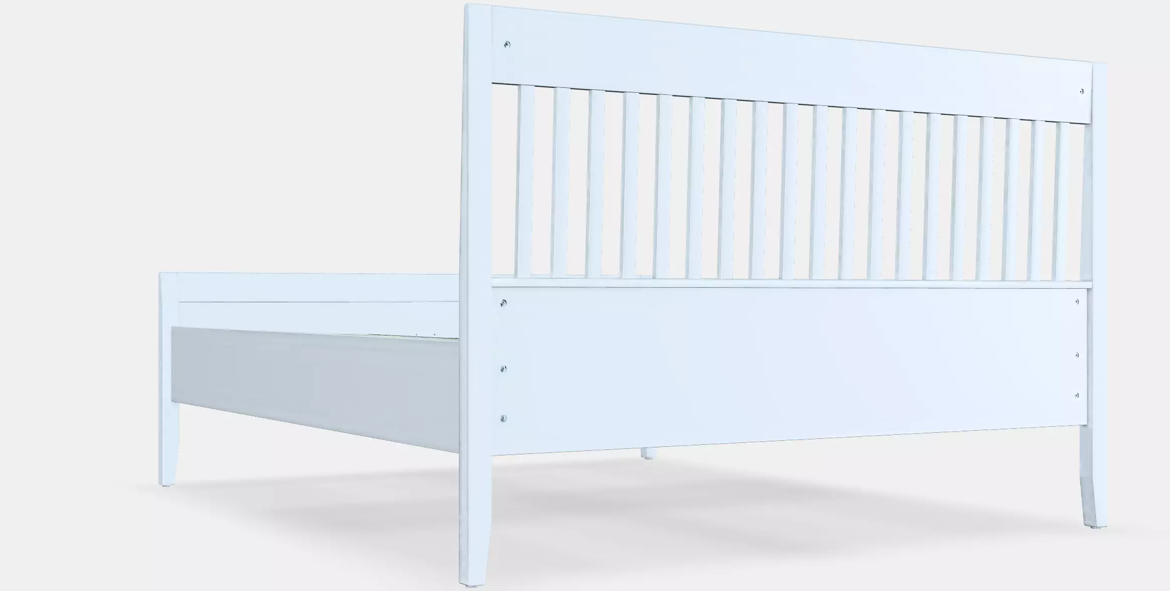 IDANAS Bed frame 21 Low-poly 3D model_0