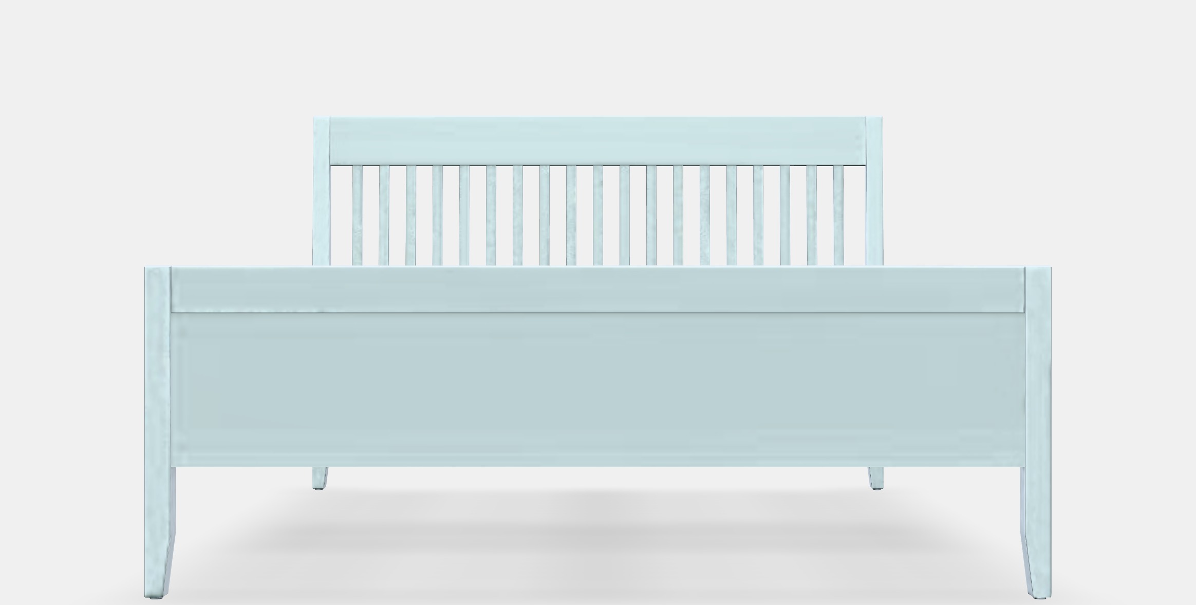 IDANAS Bed frame 21 Low-poly 3D model_11