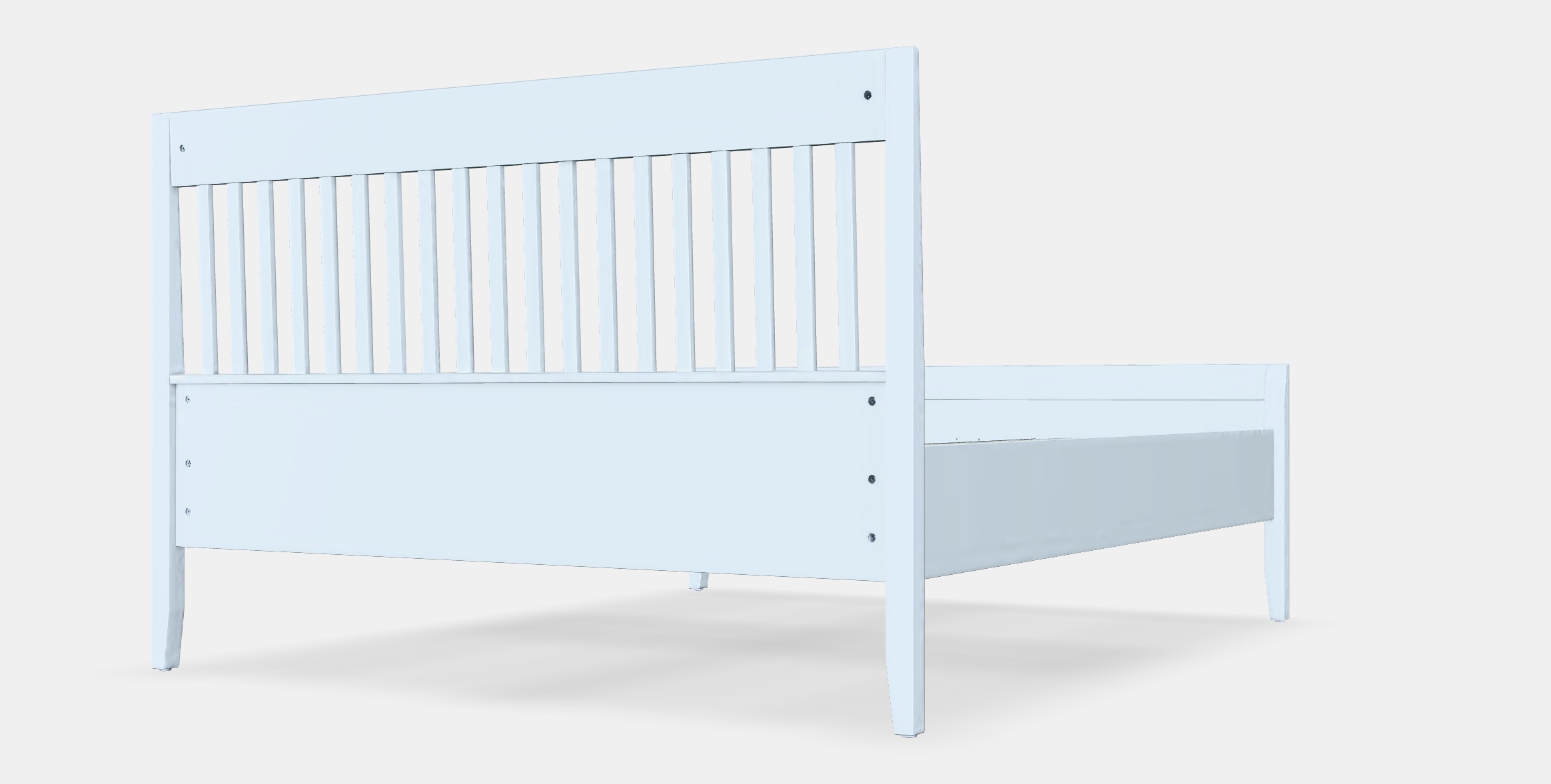 IDANAS Bed frame 21 Low-poly 3D model_6
