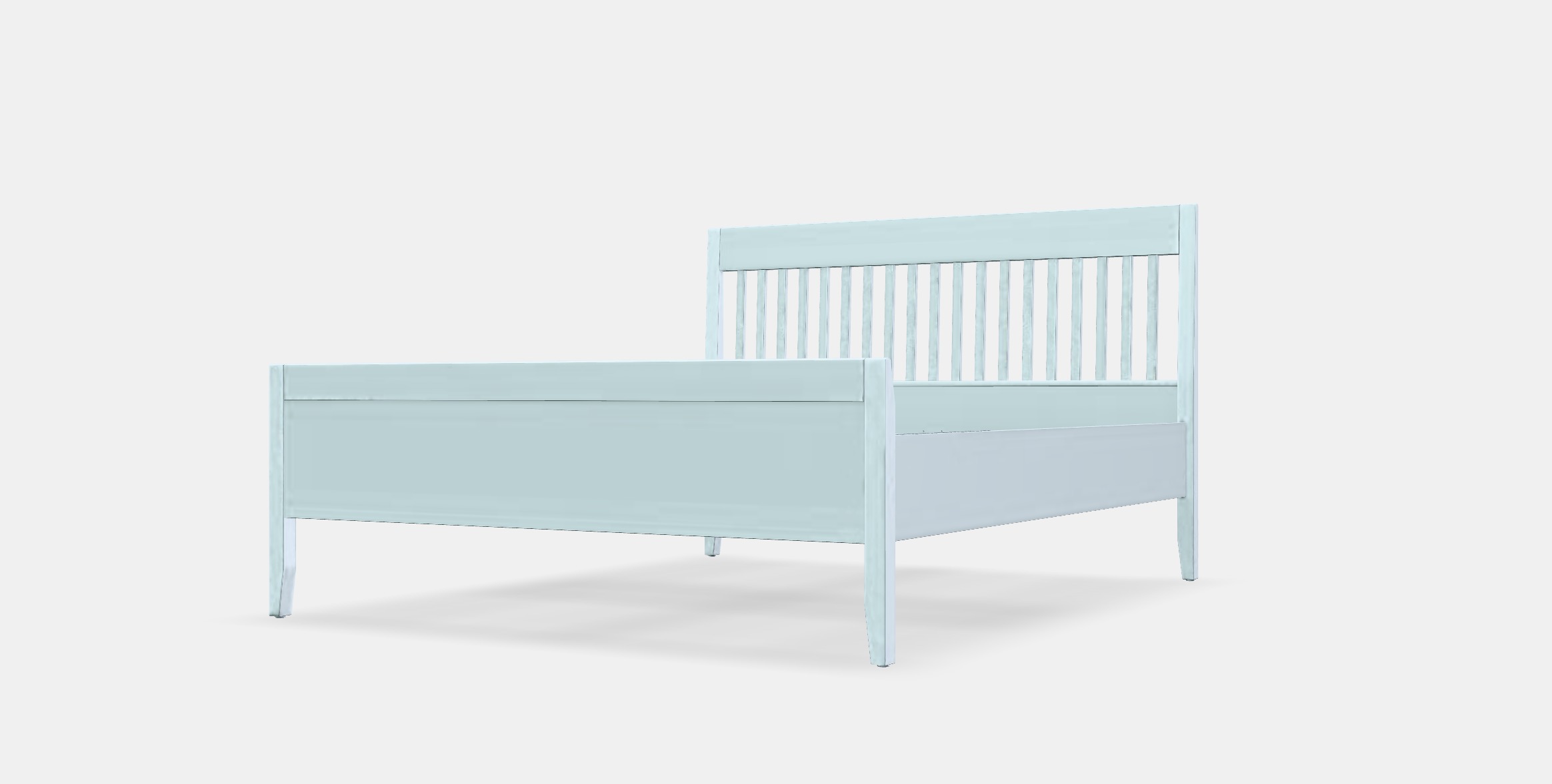 IDANAS Bed frame 21 Low-poly 3D model_13
