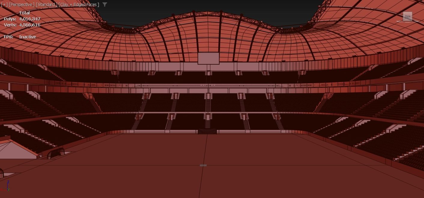 Soccer Stadium Low-poly 3D model_20