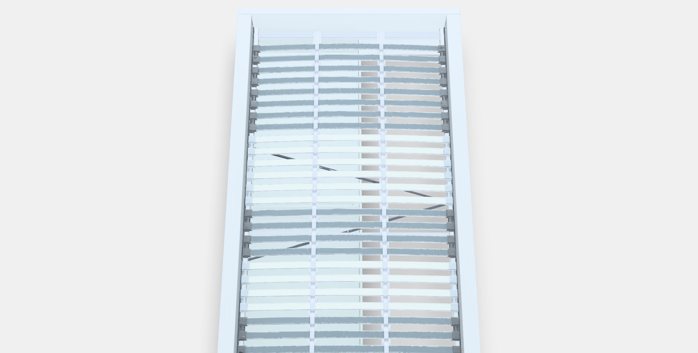 MALM Bed frame high w 2 storage boxes 33 Low-poly 3D model_4