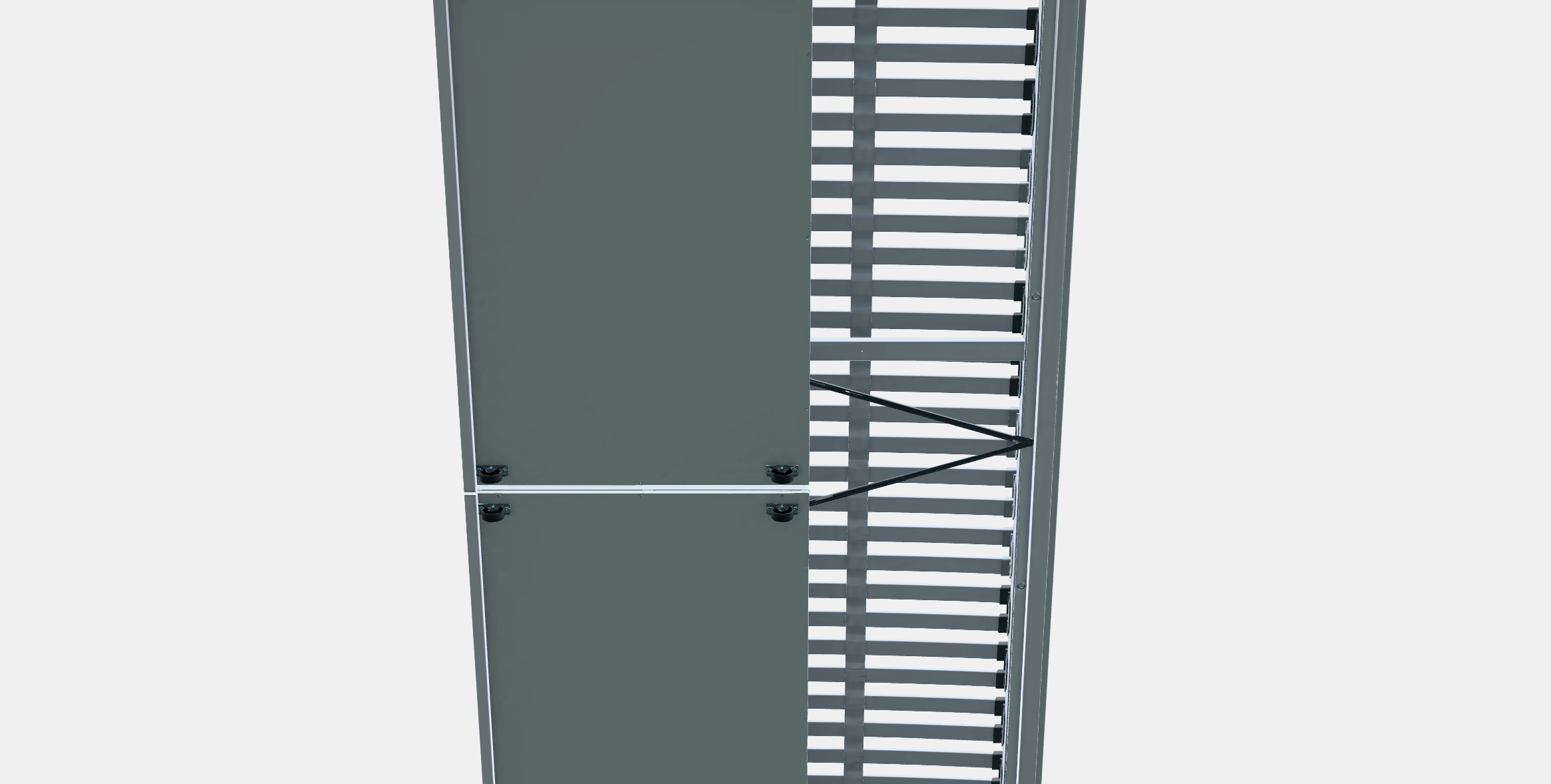 MALM Bed frame high w 2 storage boxes 33 Low-poly 3D model_8