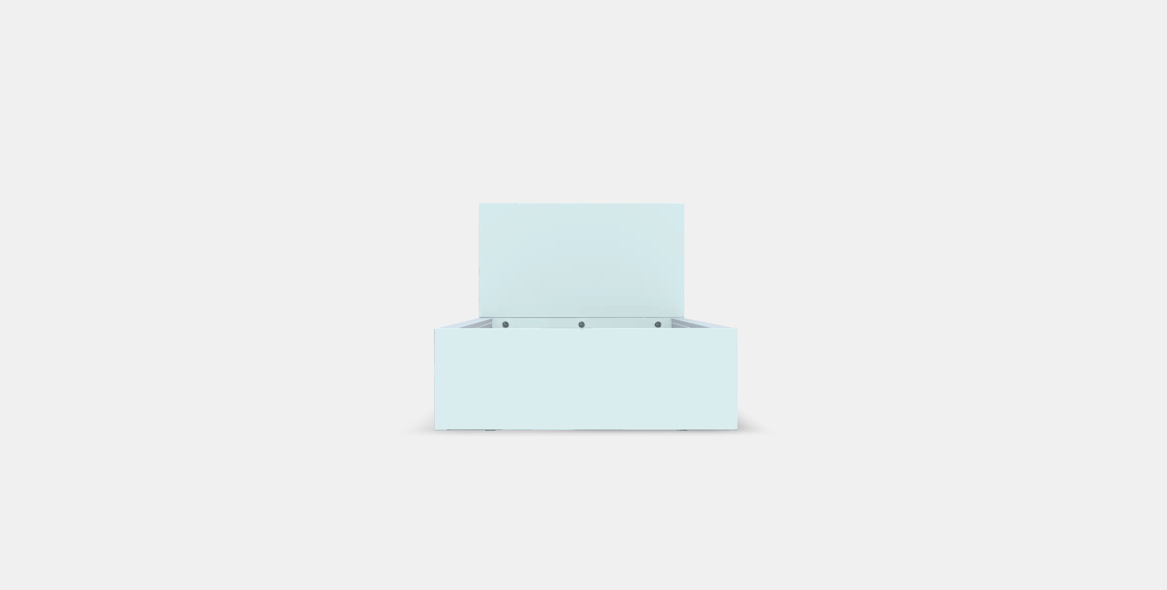 MALM Bed frame high w 2 storage boxes 33 Low-poly 3D model_10