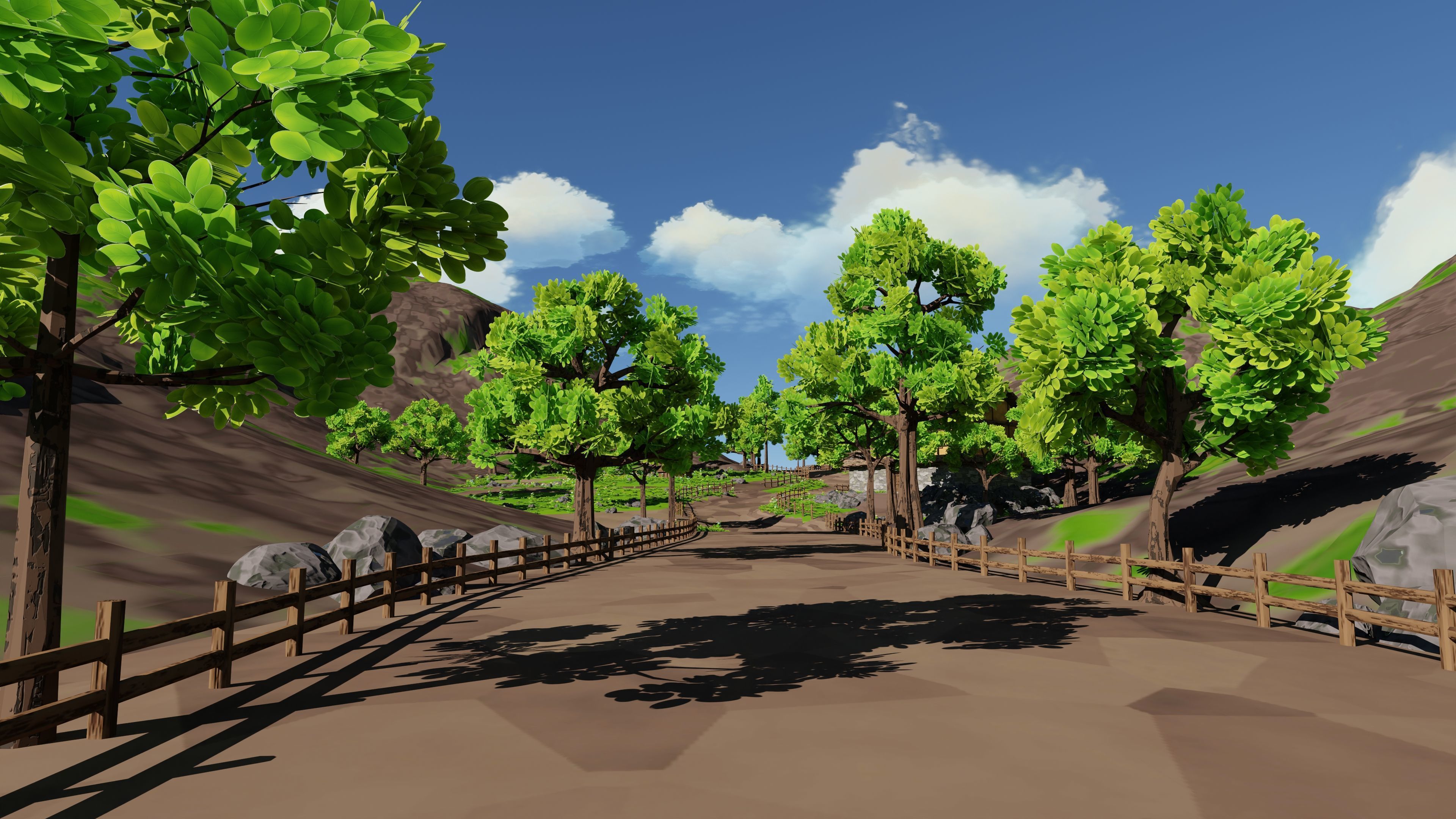 Windmill Pond Scene 3D model_15