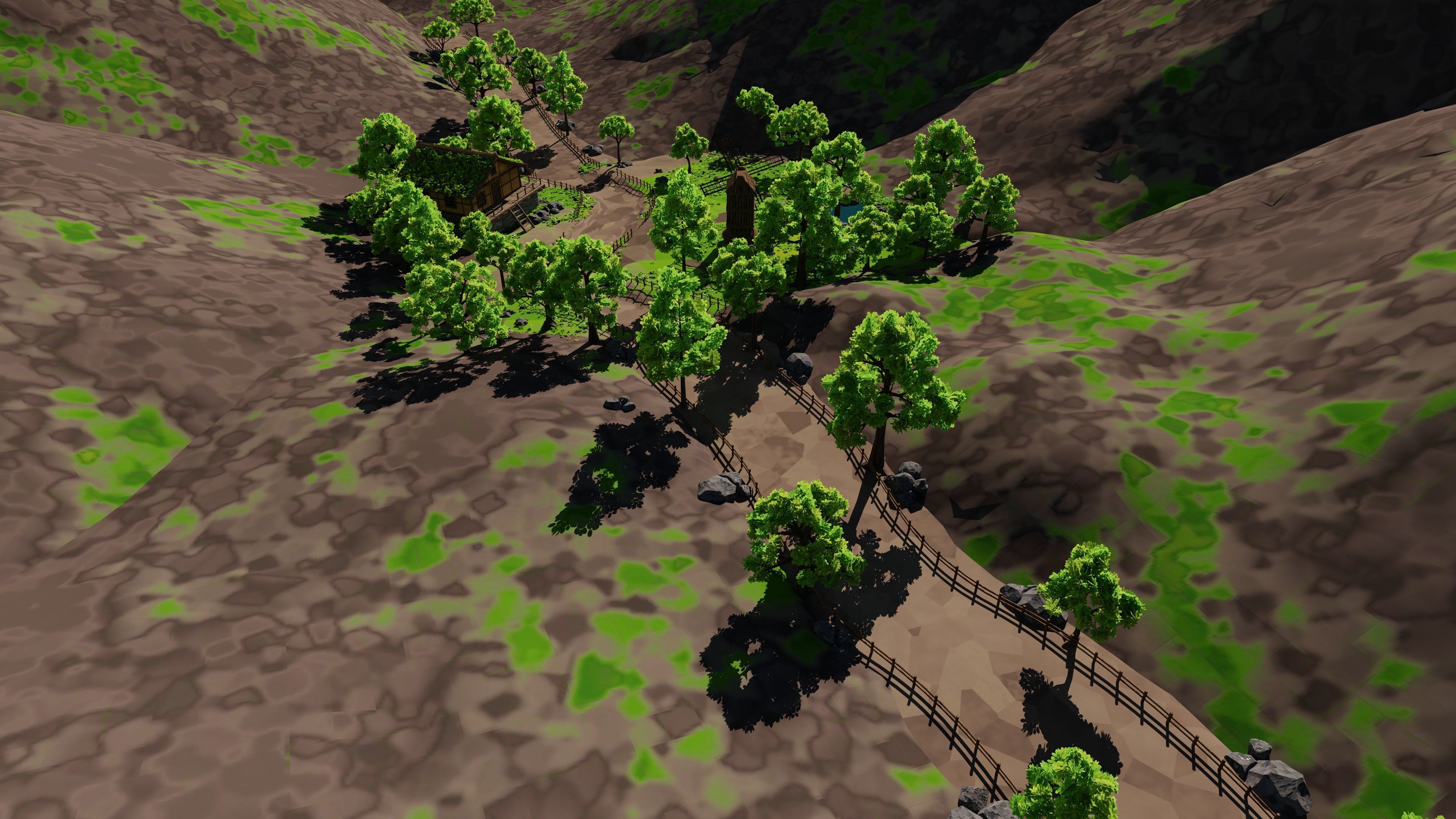 Windmill Pond Scene 3D model_32