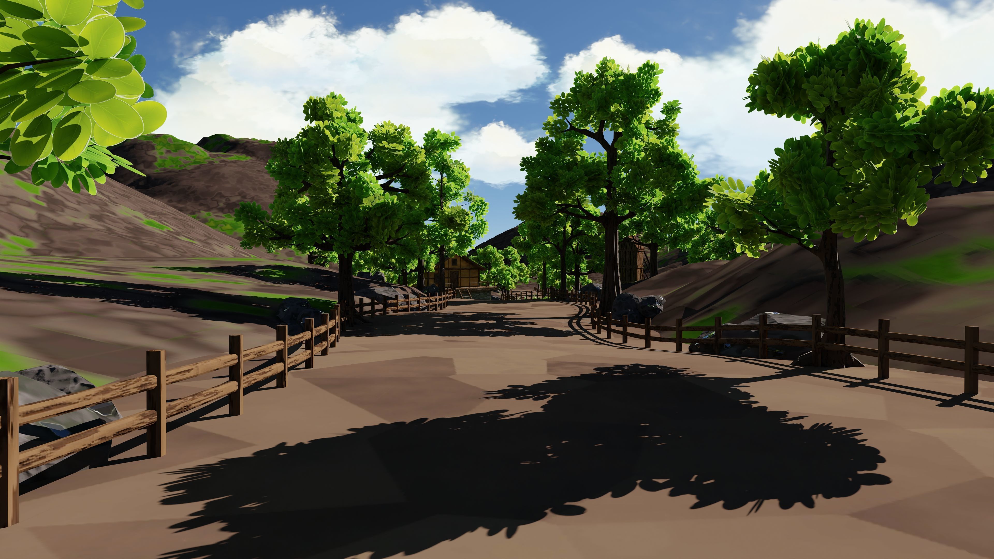 Windmill Pond Scene 3D model_17