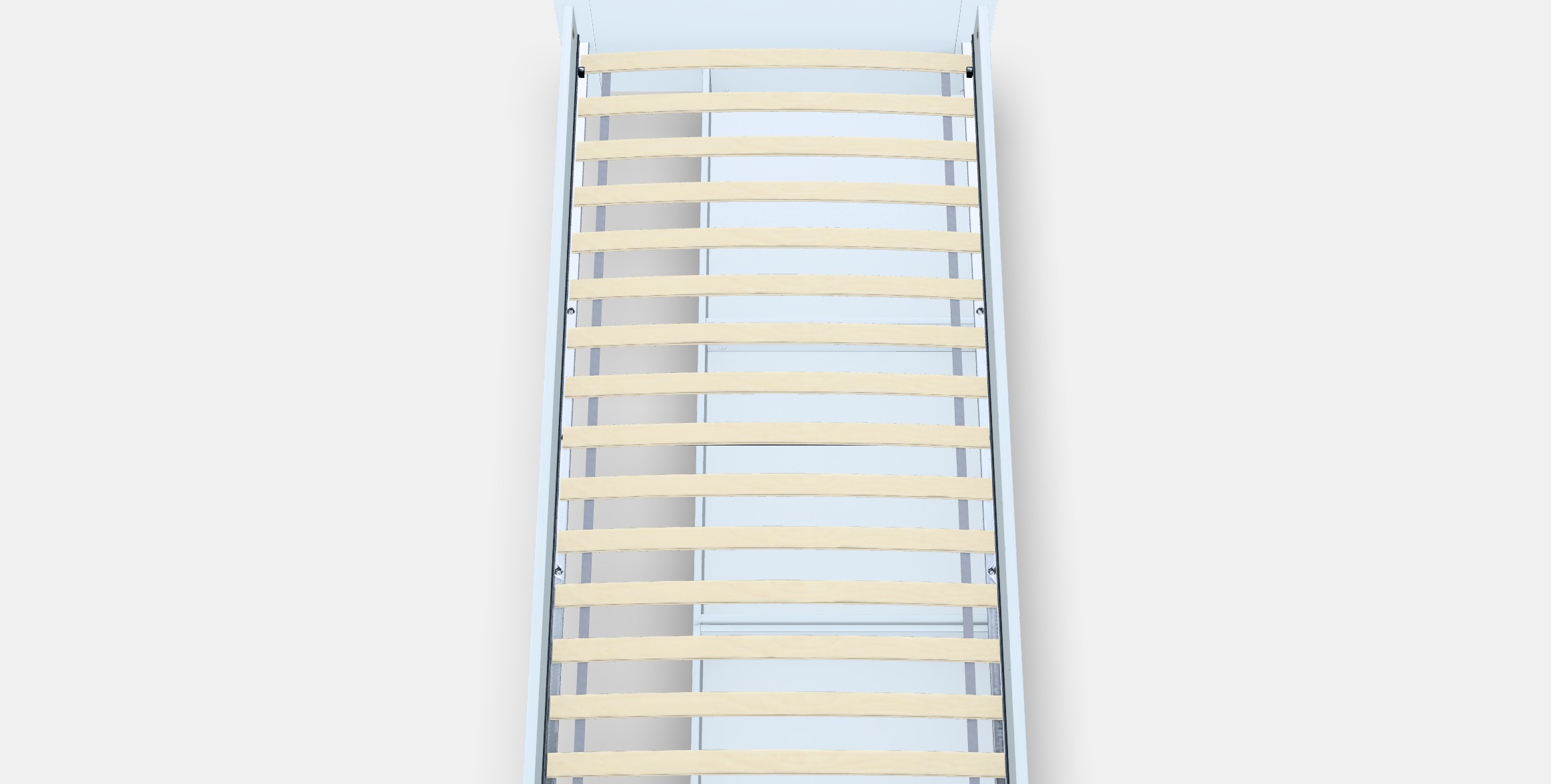 SONGESAND Bed frame with 2 storage boxes 5 Low-poly 3D model_4