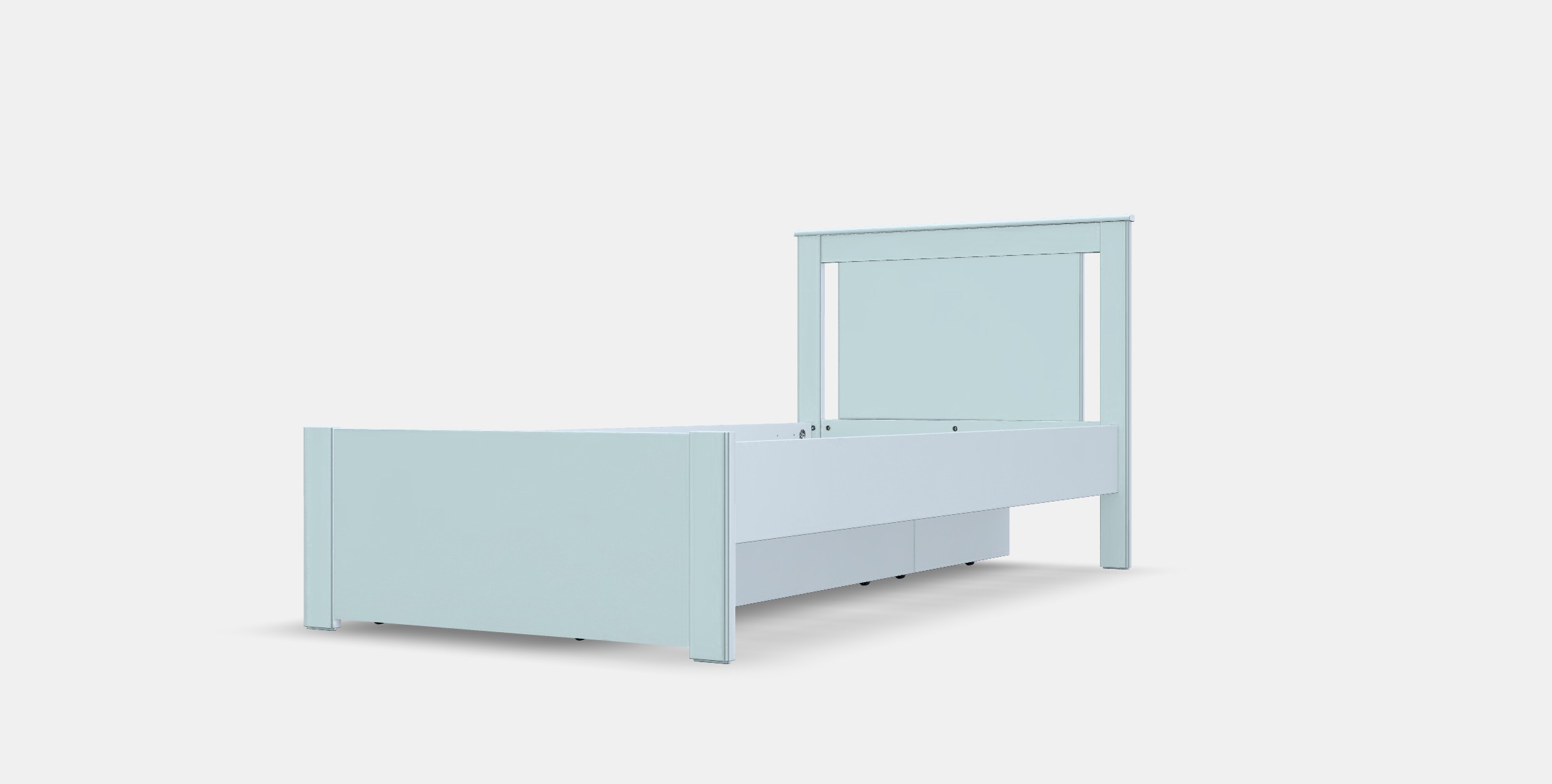 SONGESAND Bed frame with 2 storage boxes 5 Low-poly 3D model_13